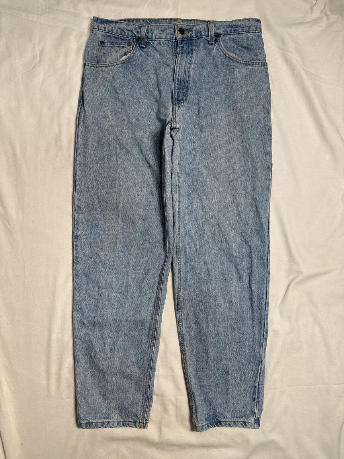 Carhartt Vintage 90s Carhartt Blue Denim Jeans Size US 34 / EU 50 - 2 Thumbnail