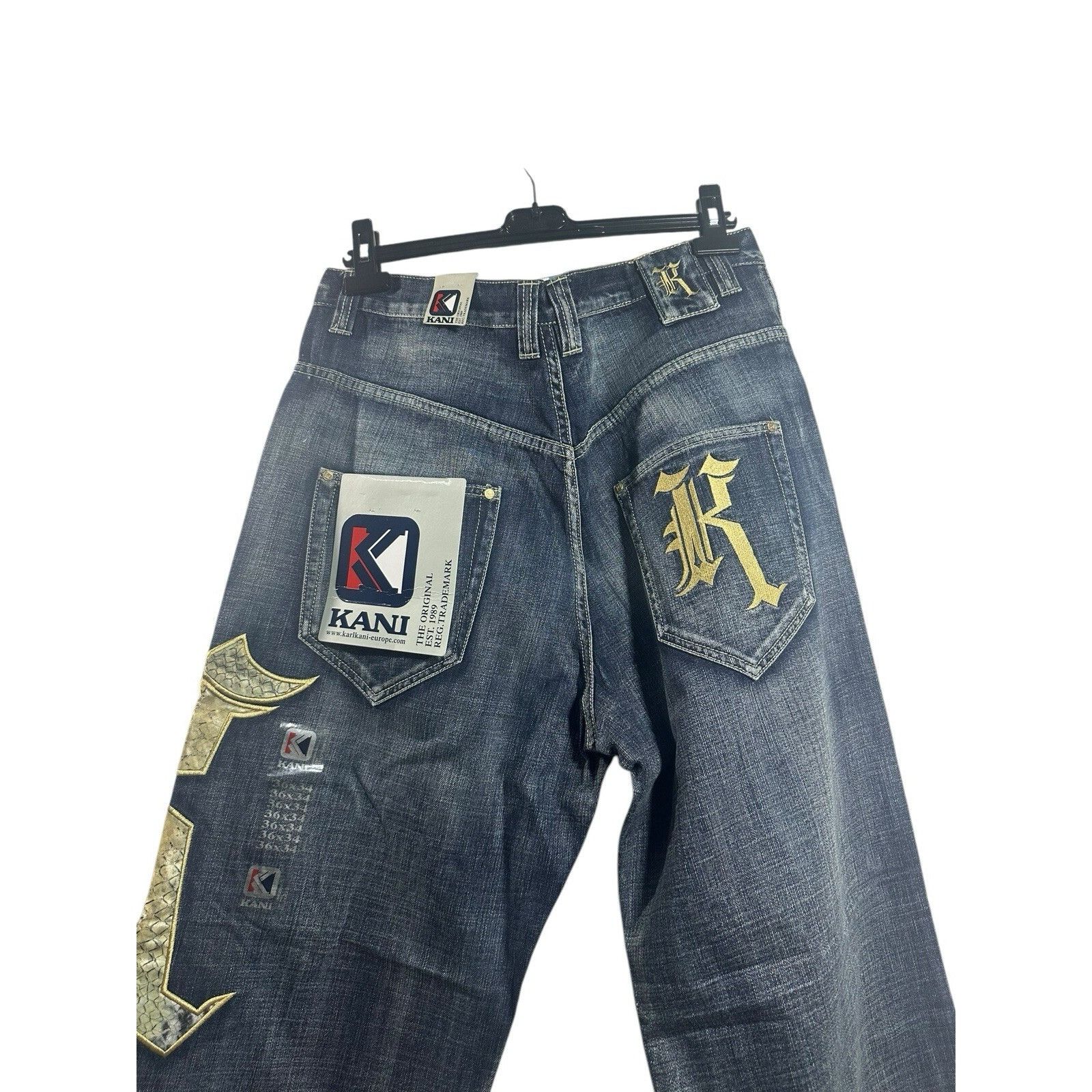 Karl Kani Vintage Karl Kani Jeans 36x34 Denim Hip Hop Baggy Y2K 90’s 2 Size US 36 / EU 52 - 3 Thumbnail