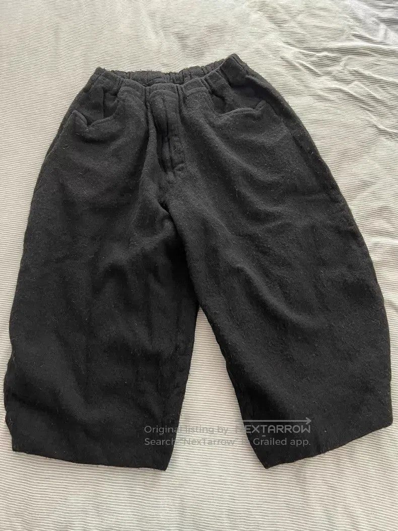 Comme des Garcons Comme des Garcons size S Thick wool felt balloon pants Size 23" - 1 Thumbnail