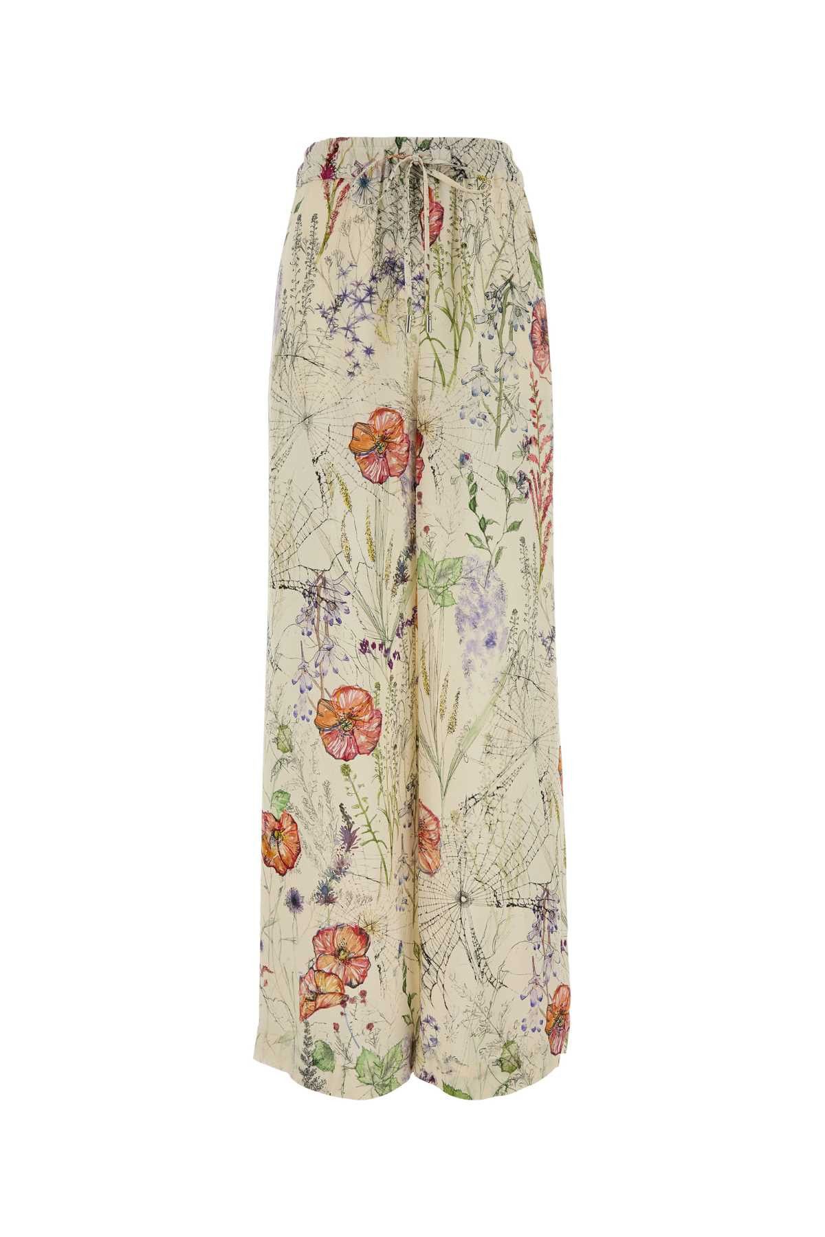 Alexander McQueen Printed Crepe Pyjamas Pant Size 30" / US 8 / IT 44 - 1 Thumbnail