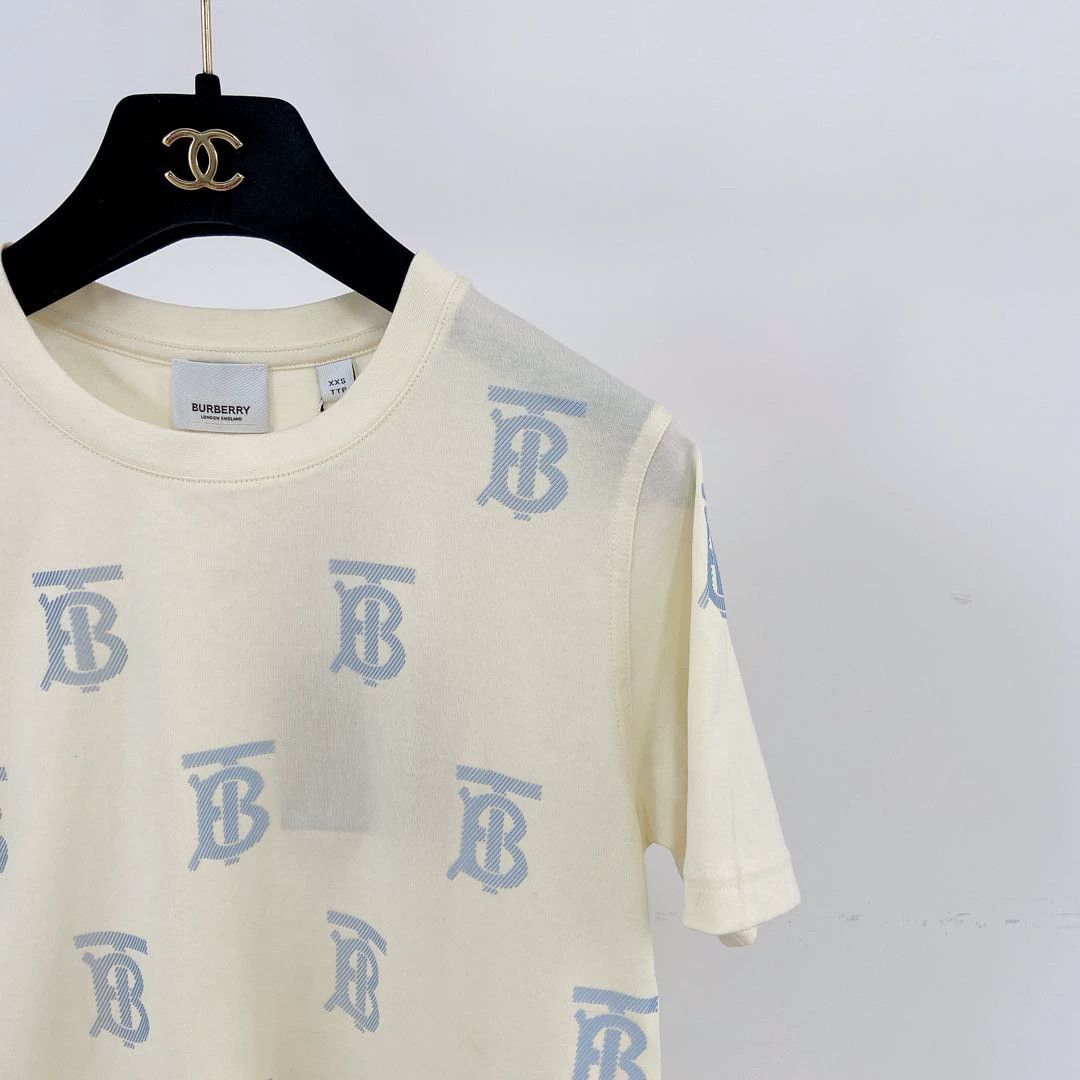 Burberry Burberry Light Yellow AOP Tee XXS Size XXS / US 00 / IT 34 - 3 Thumbnail