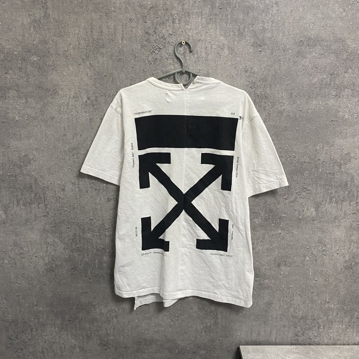Off-White OFF WHITE Temperature Map Spliced T-Shirt Size US M / EU 48-50 / 2 - 2 Thumbnail