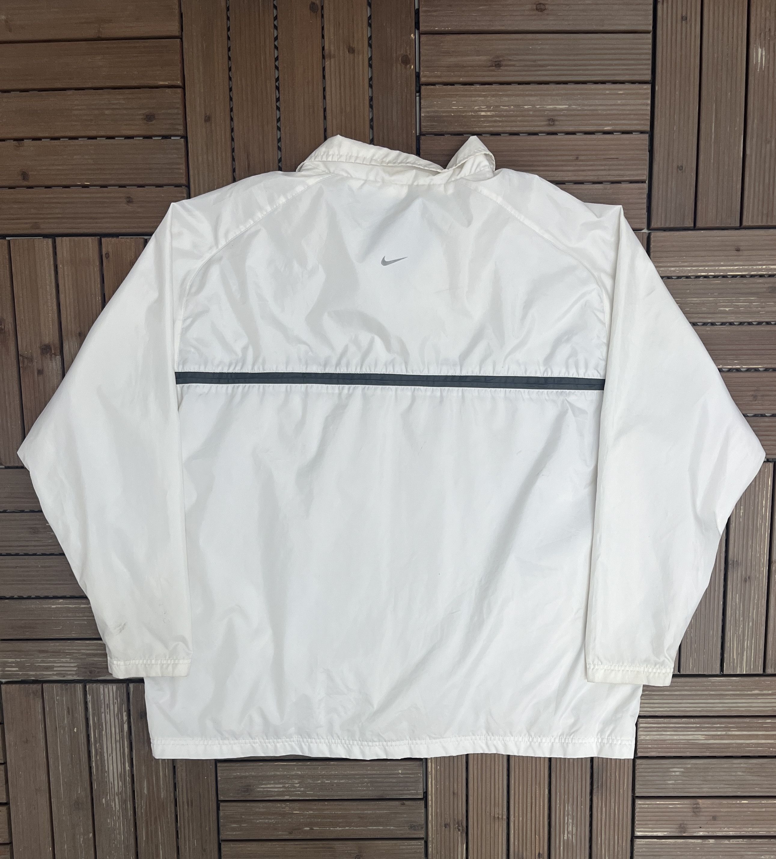 Nike × Vintage Nike Branded White Vintage Windbreaker Jacket Size US XXL / EU 58 / 5 - 3 Thumbnail