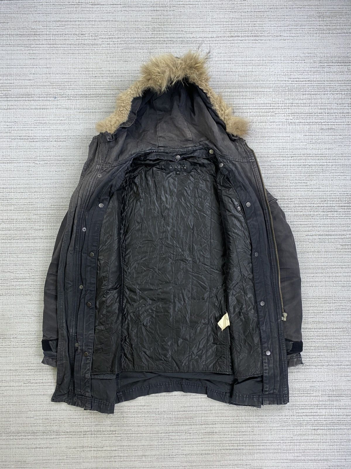 Nicole Club 🔥Nicole Monsieur Multipocket Faux Fur Hoodie Faded Jacket Size US M / EU 48-50 / 2 - 10 Thumbnail