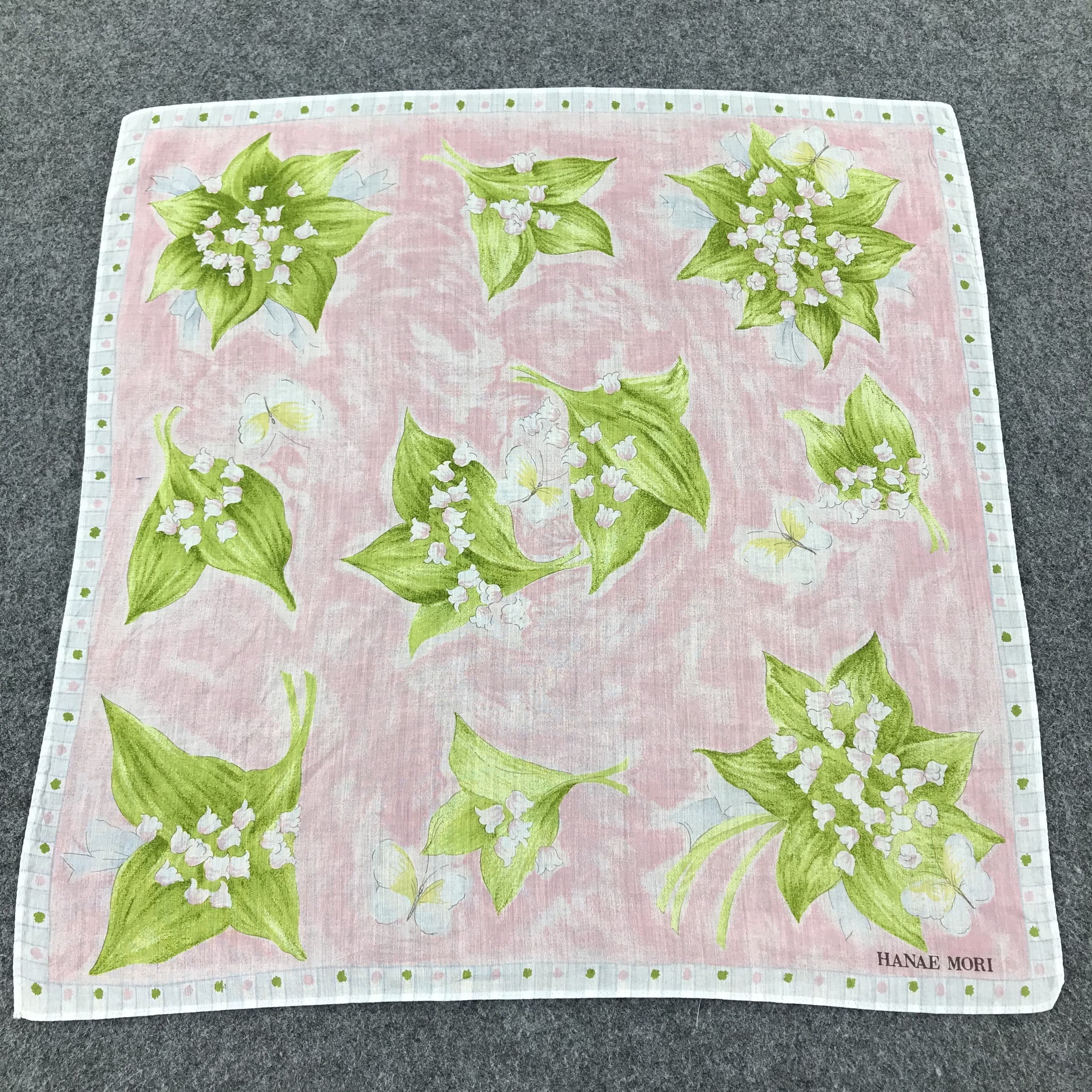 Hanae Mori Hanae Mori Handkerchief Neckerchief Bandana H424 Size ONE SIZE - 3 Thumbnail