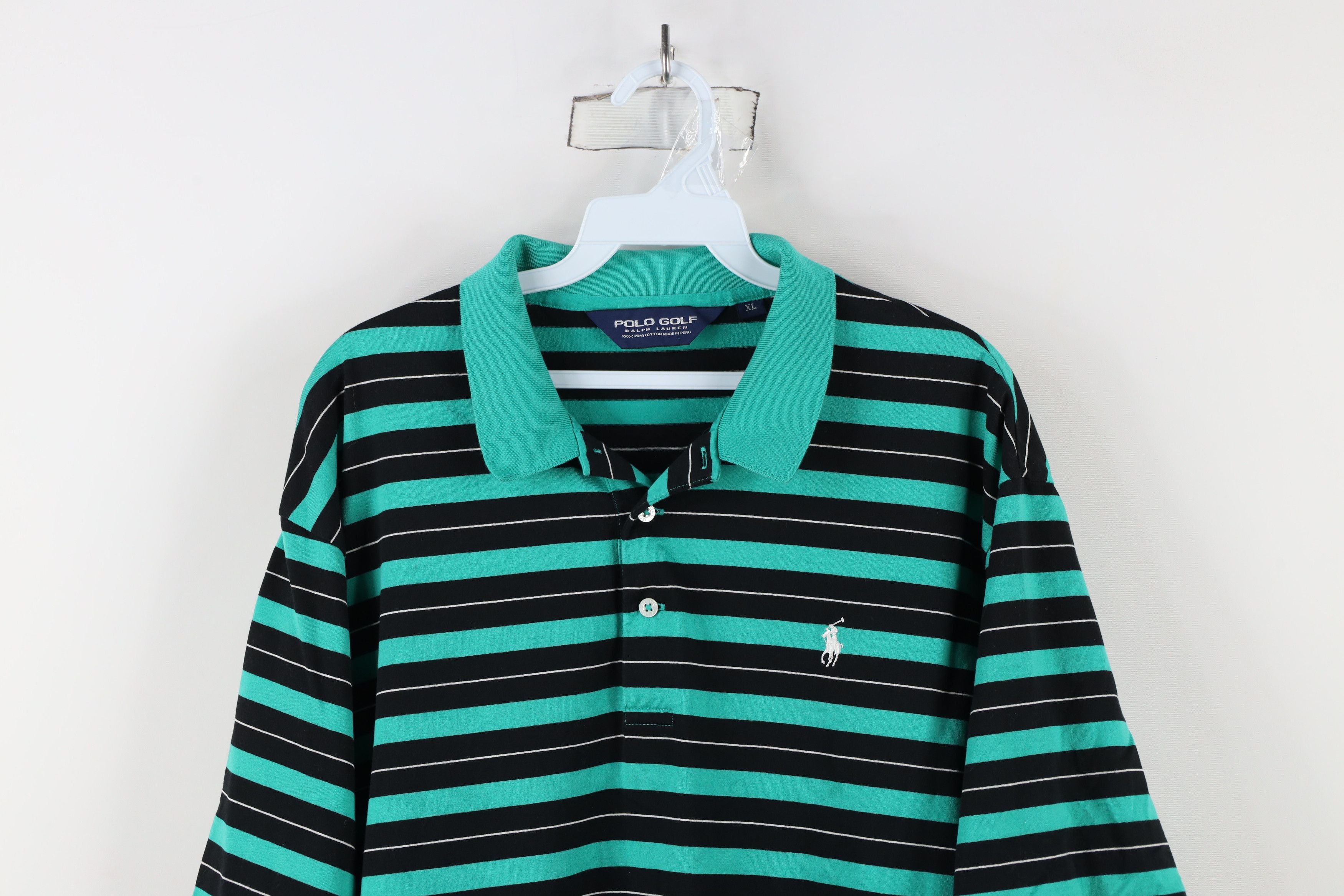 Ralph Lauren × Vintage Polo Golf Ralph Lauren Block Collared Polo Shirt Cotton Size US XL / EU 56 / 4 - 2 Thumbnail