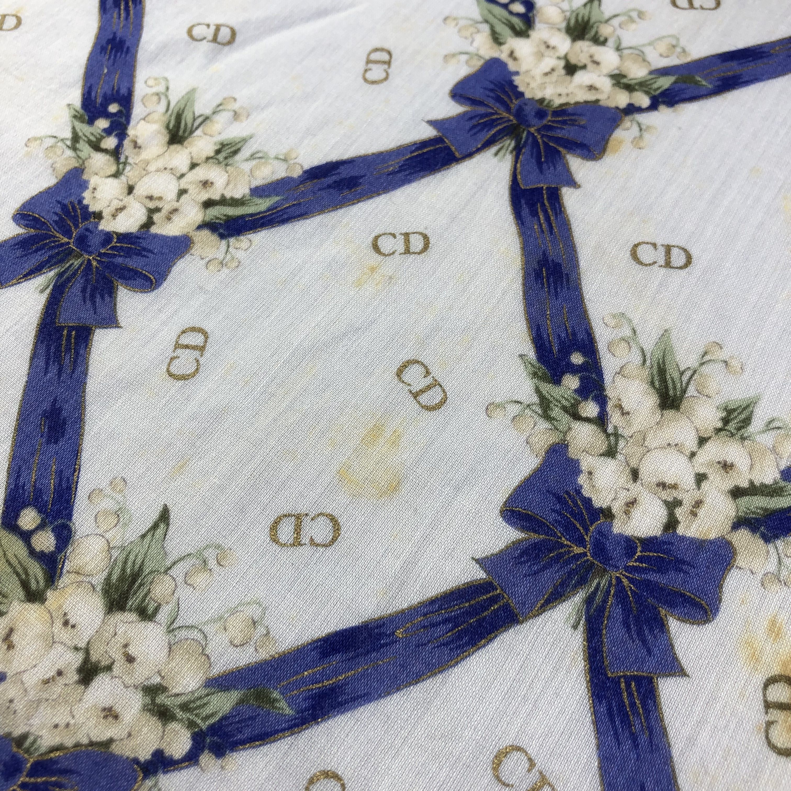 Christian Dior Monsieur Christian Dior CD Handkerchief Neckerchief Bandana H1949 Size ONE SIZE - 8 Thumbnail