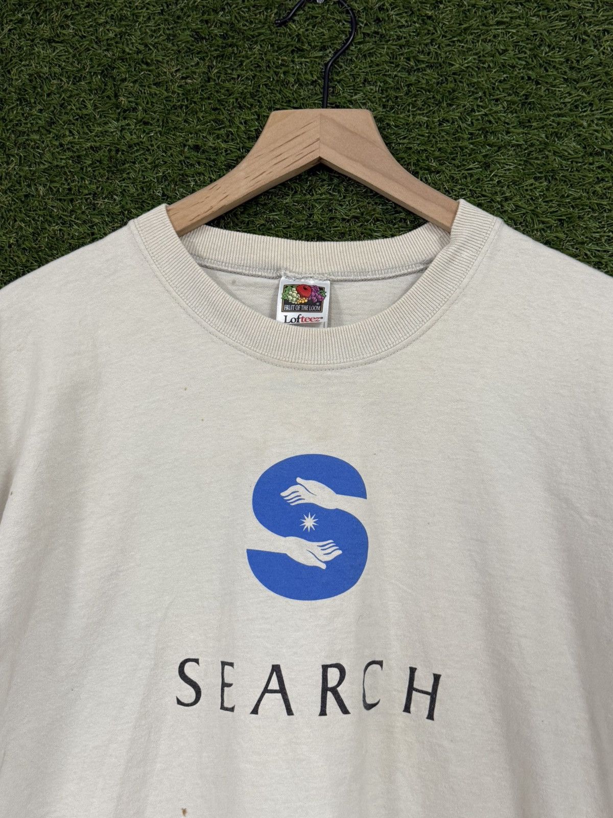 Vintage Vintage Fruit of Loom Search Handshake Angle Space Tee XXL Size US XXL / EU 58 / 5 - 1 Thumbnail