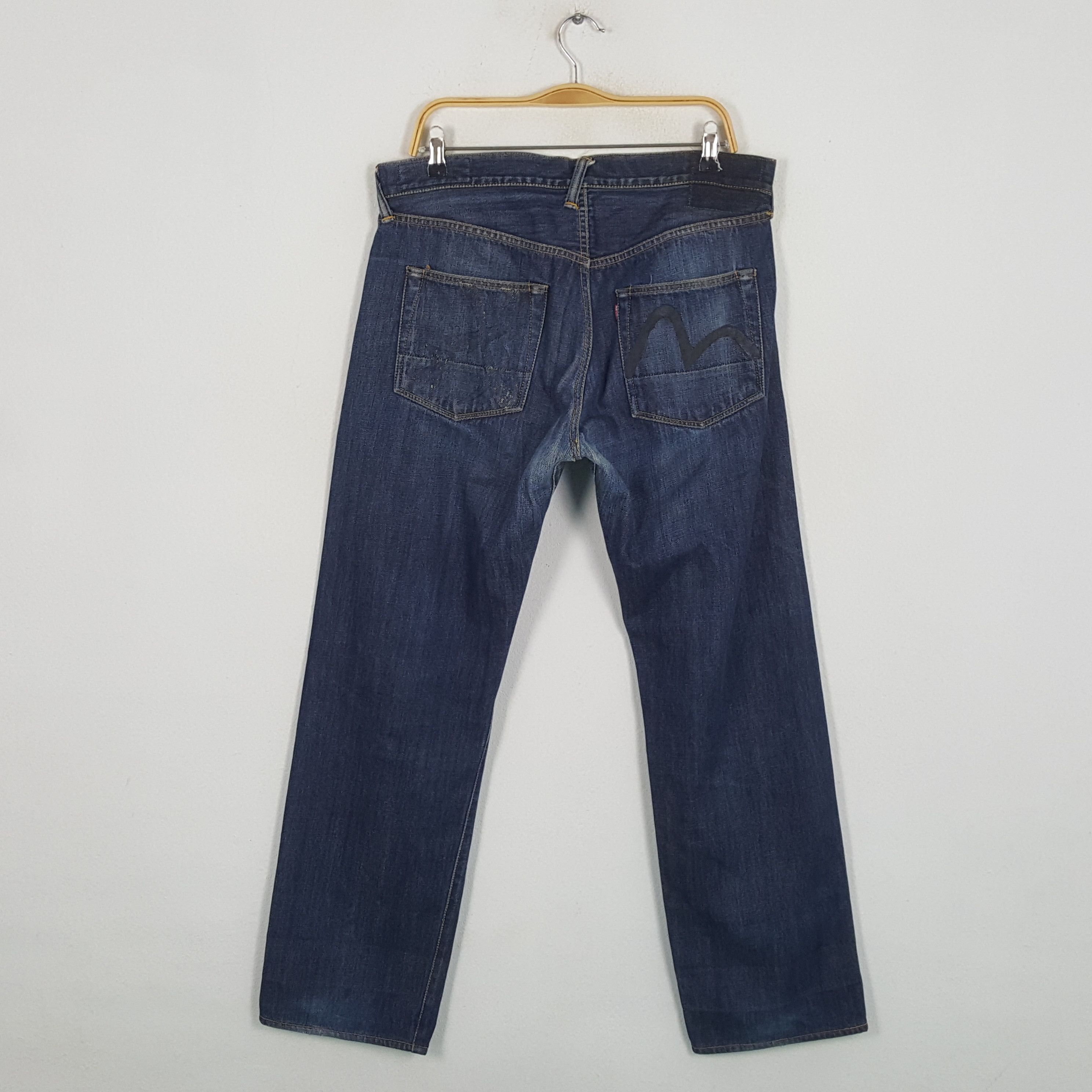 Evisu × Japanese Brand × Vintage Vintage EVISU Japanese Brand Daicock Custom Style Jeans Size US 36 / EU 52 - 4 Thumbnail