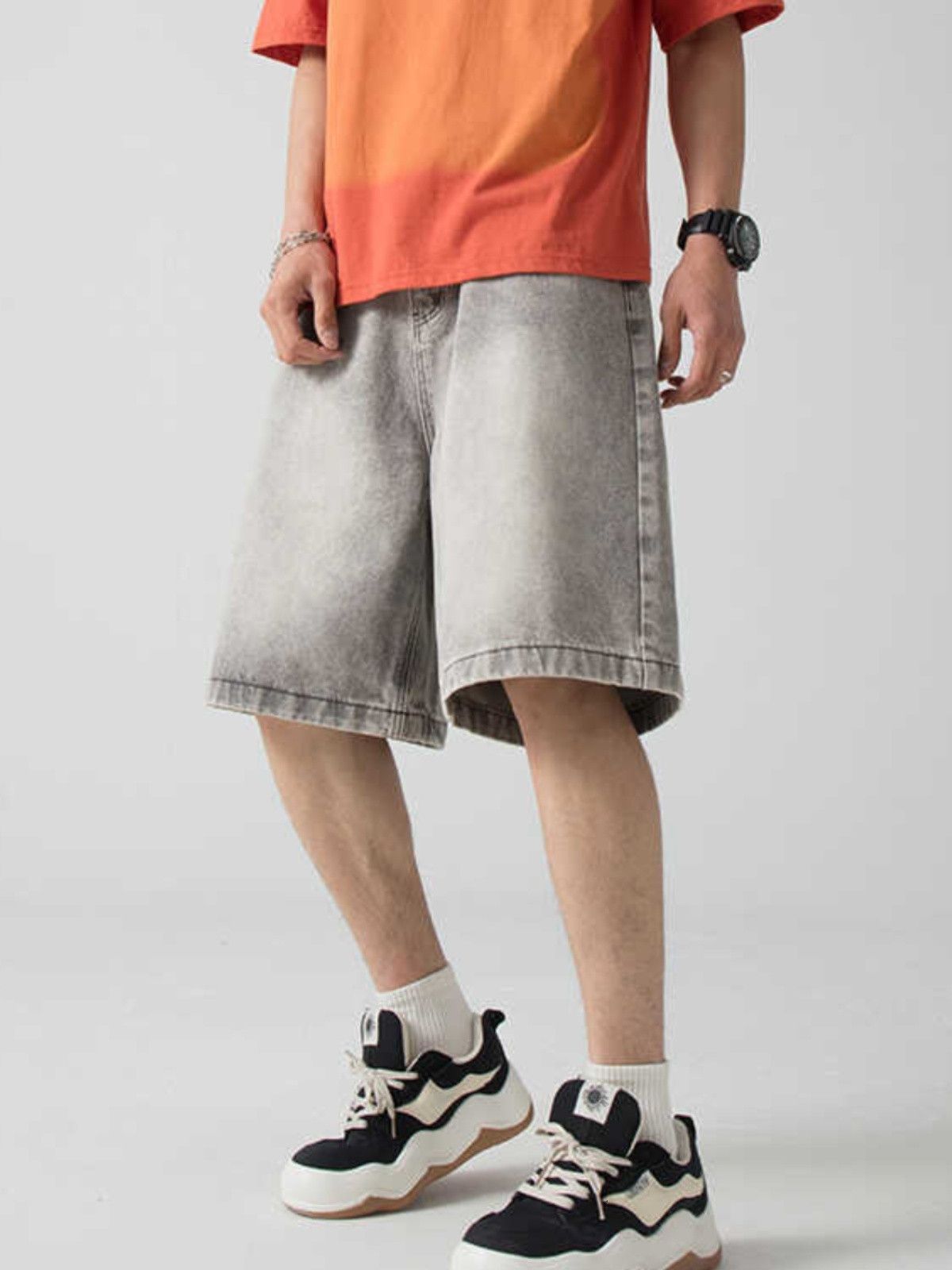Japanese Brand × Jean Retro straight leg loose denim shorts Size US 32 / EU 48 - 4 Thumbnail