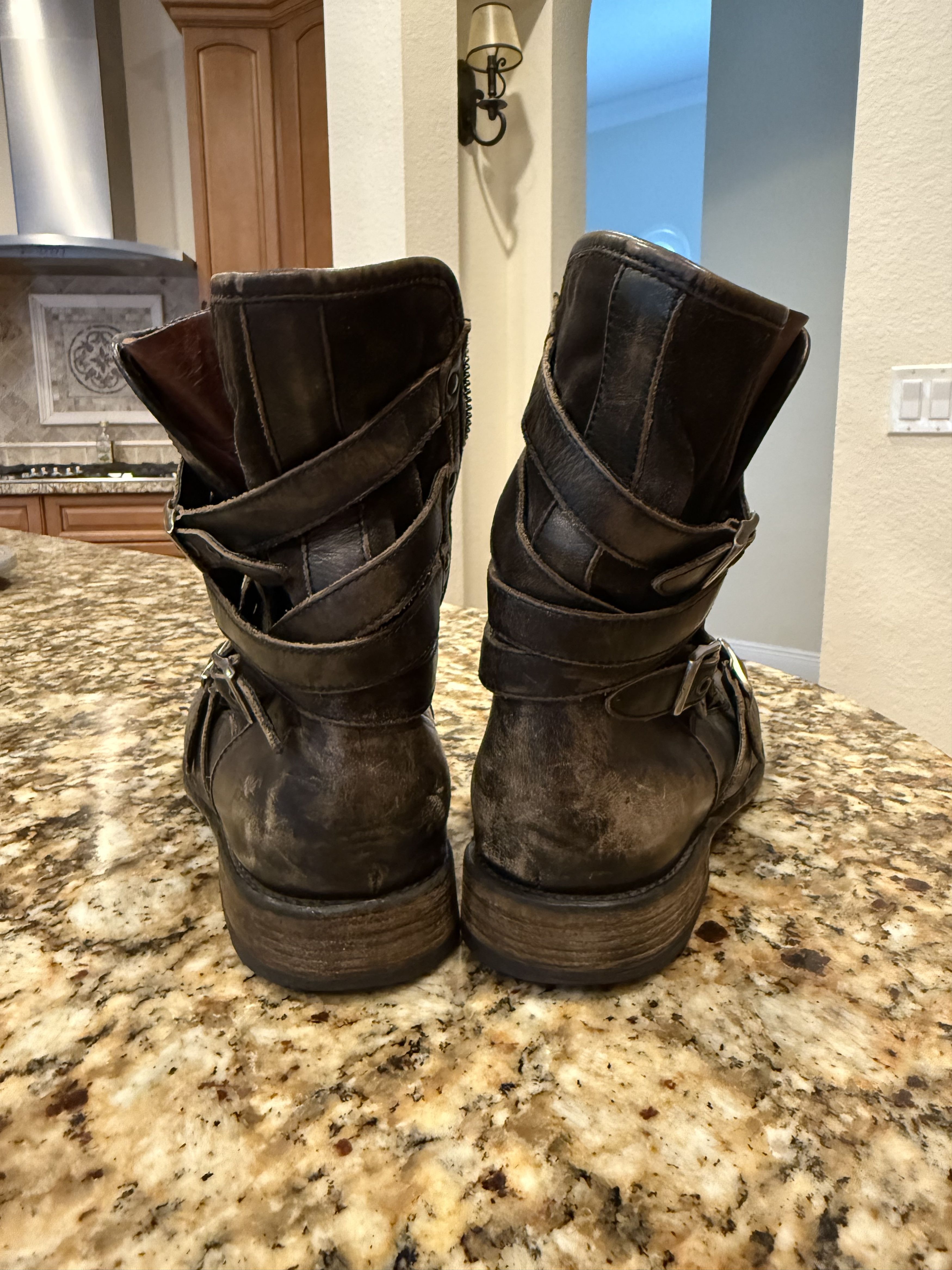 John Varvatos Triple Buckle Engineer Boot Size US 10 / EU 43 - 11 Thumbnail