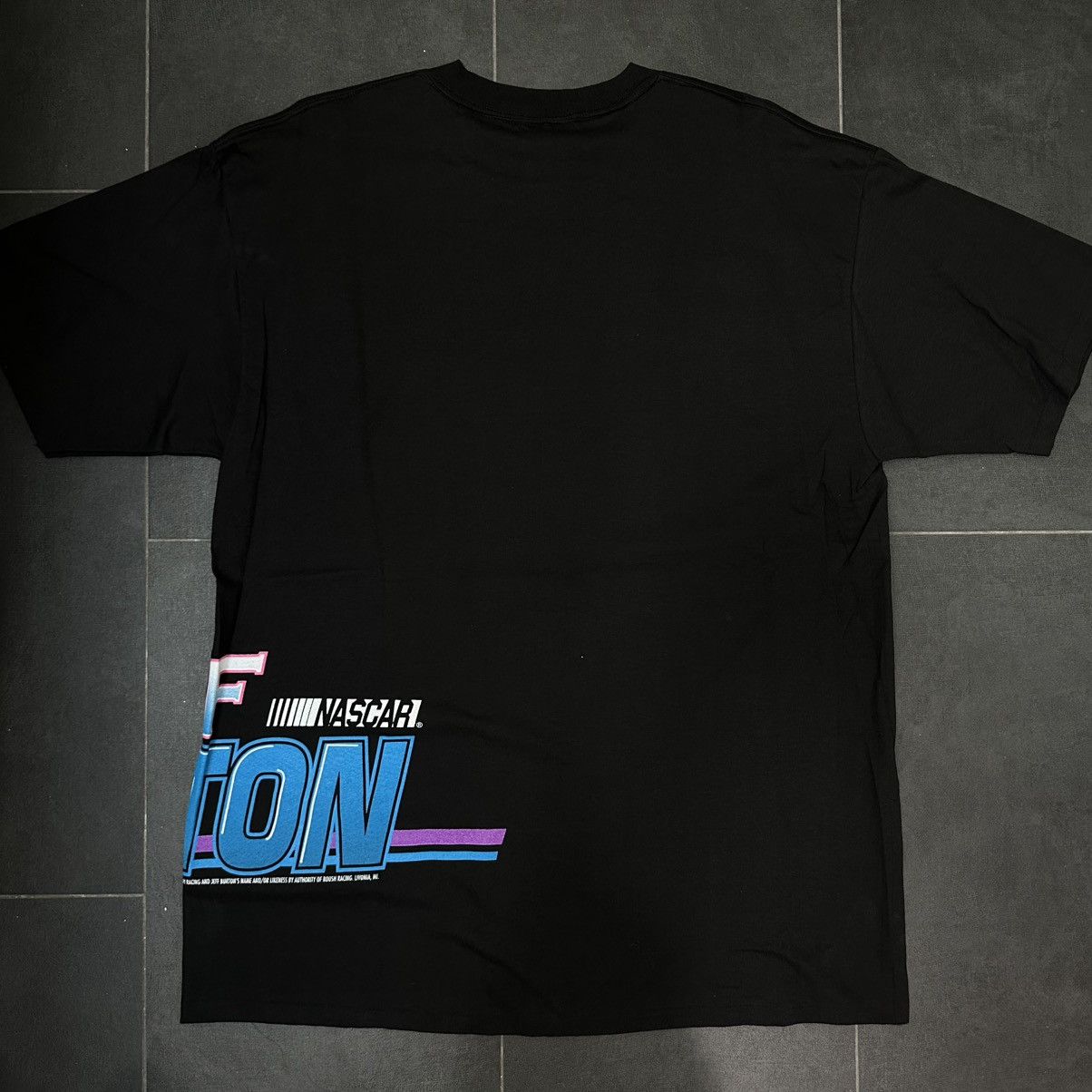 NASCAR Crazy vintage 90s Jeff Burton wrap around nascar t-shirt Size US XL / EU 56 / 4 - 4 Thumbnail