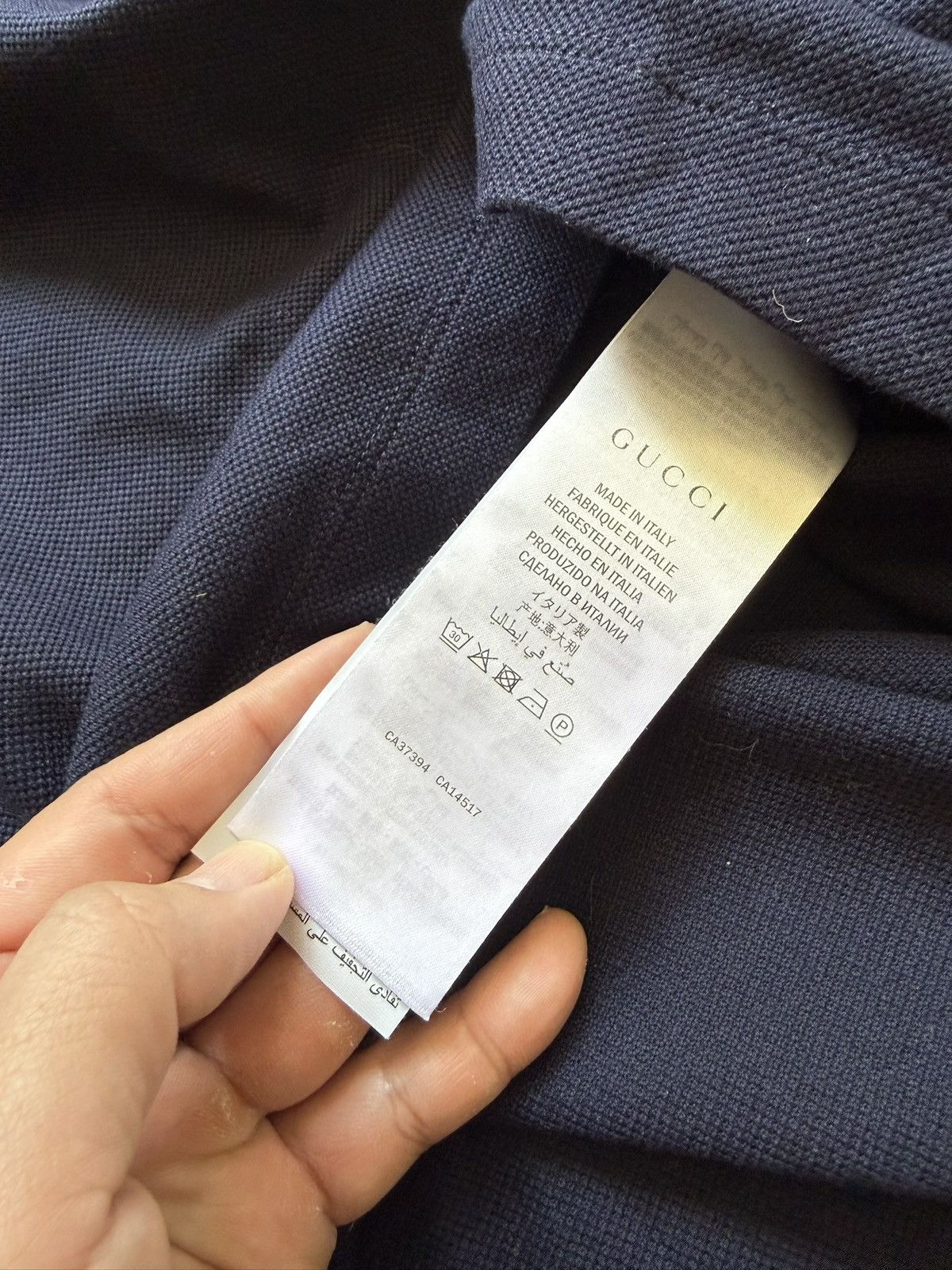 Gucci Gucci Reverse Logo Navy Rugby Shirt Size US M / EU 48-50 / 2 - 5 Thumbnail