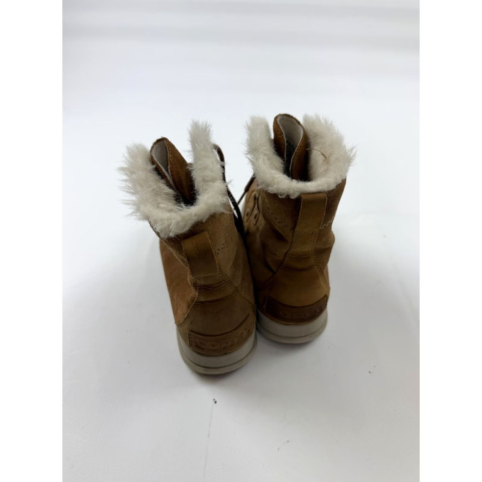 SOREL Sorel Boots Womens Size 8 Brown Suede Waterproof Ankle Fur Lined NL3392-224 Size US 8 / IT 38 - 2 Thumbnail