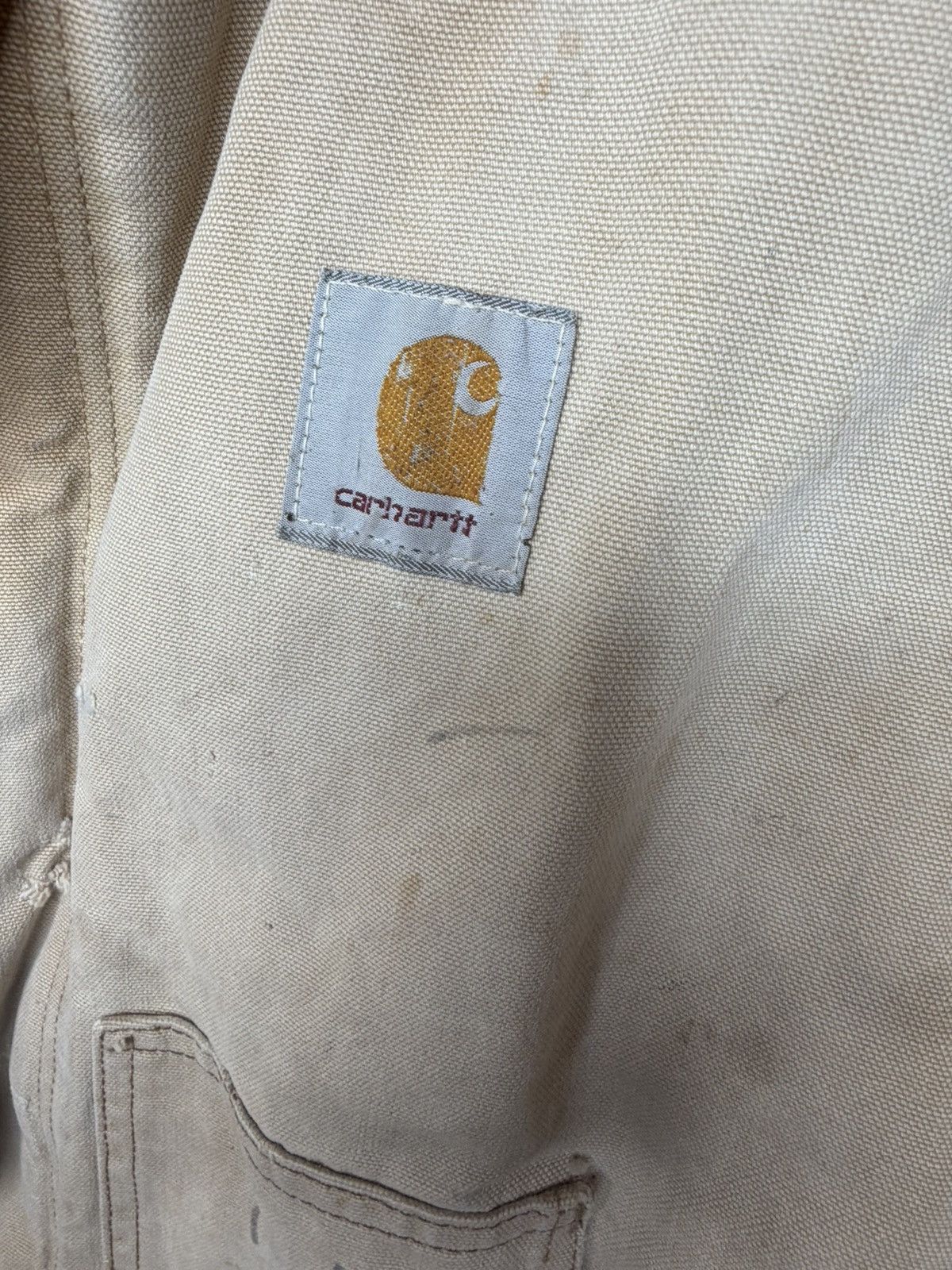 Carhartt Vintage Carhartt Men's Jacket Cream Duck Arctic Size Large Size US L / EU 52-54 / 3 - 8 Thumbnail