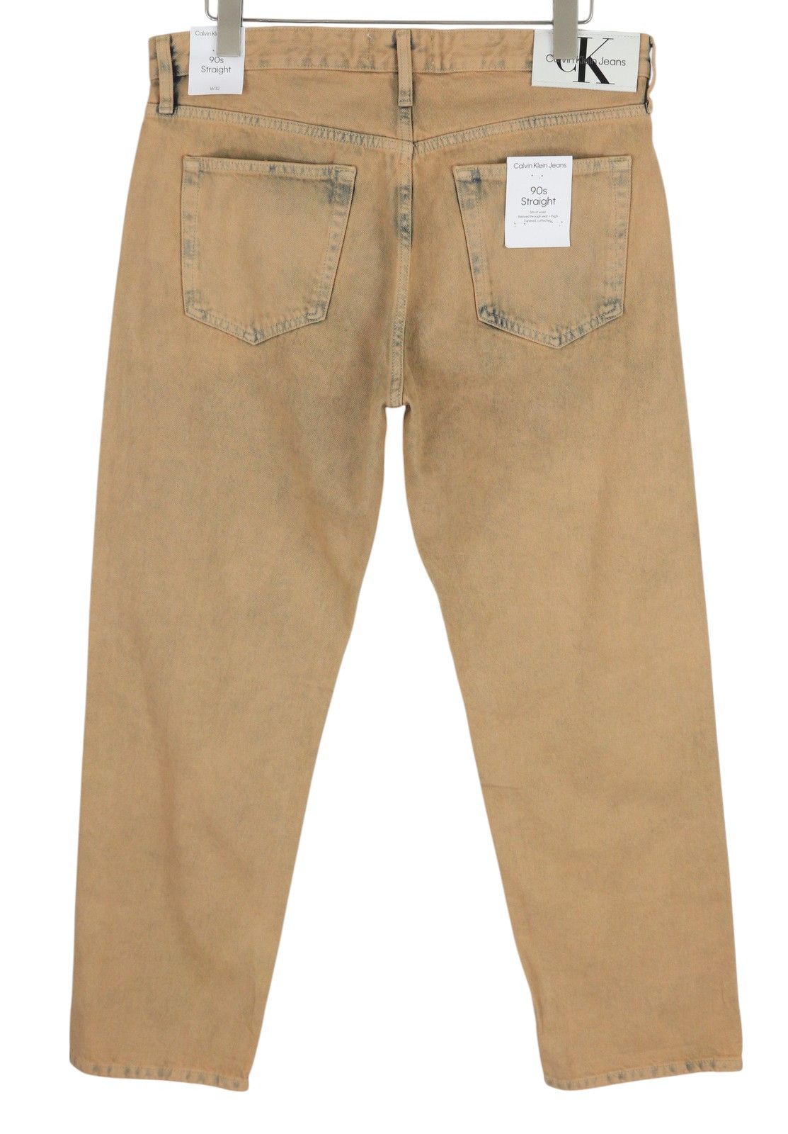 Calvin Klein 90S STRAIGHT W32 Faded Brown Zip Fly Logo Denim 85208 Size US 32 / EU 48 - 2 Thumbnail