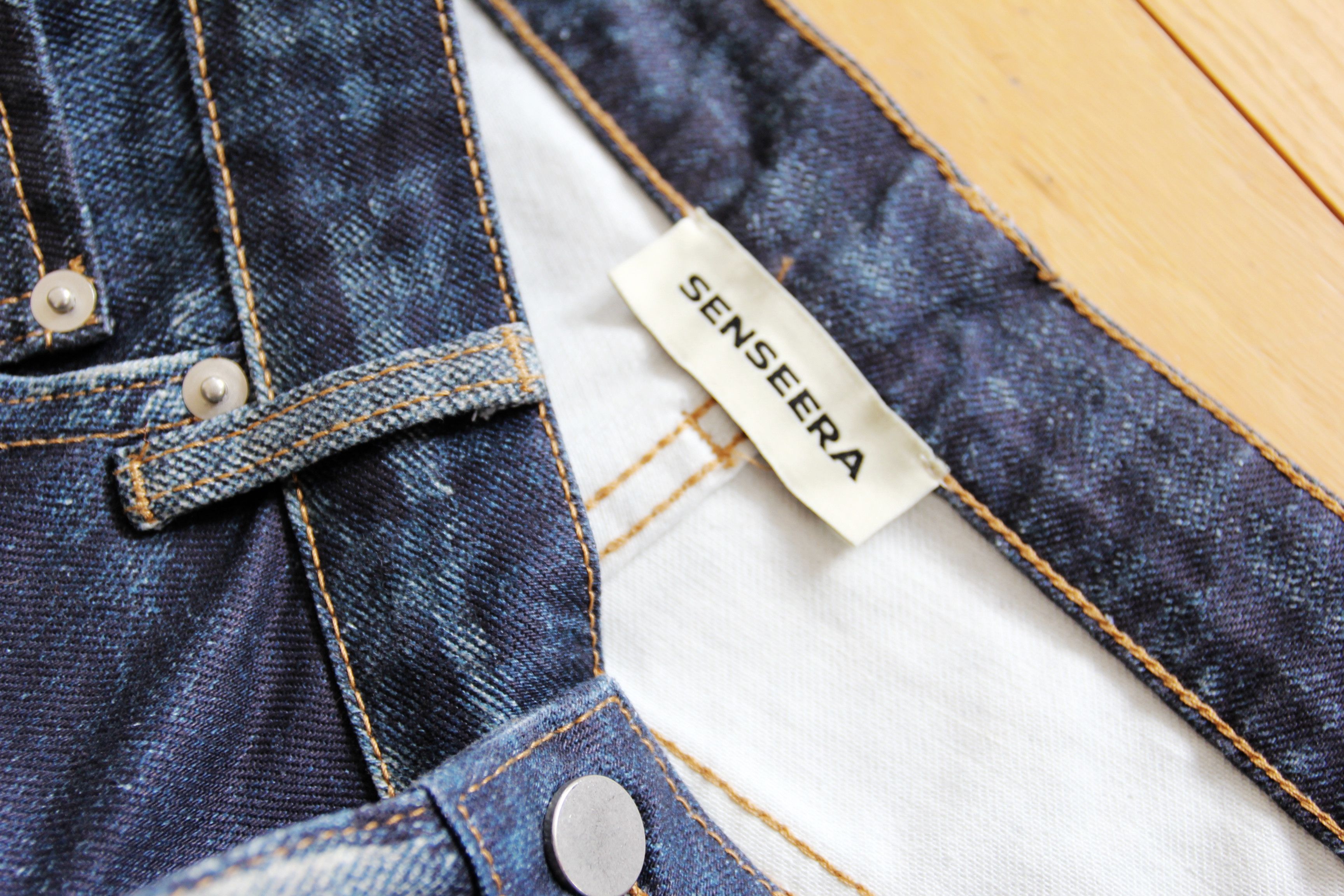 Other BNWT AW25 SENSEERA DISTRESSED-LOOK PRINTED DENIM JEANS S Size US 30 / EU 46 - 8 Thumbnail