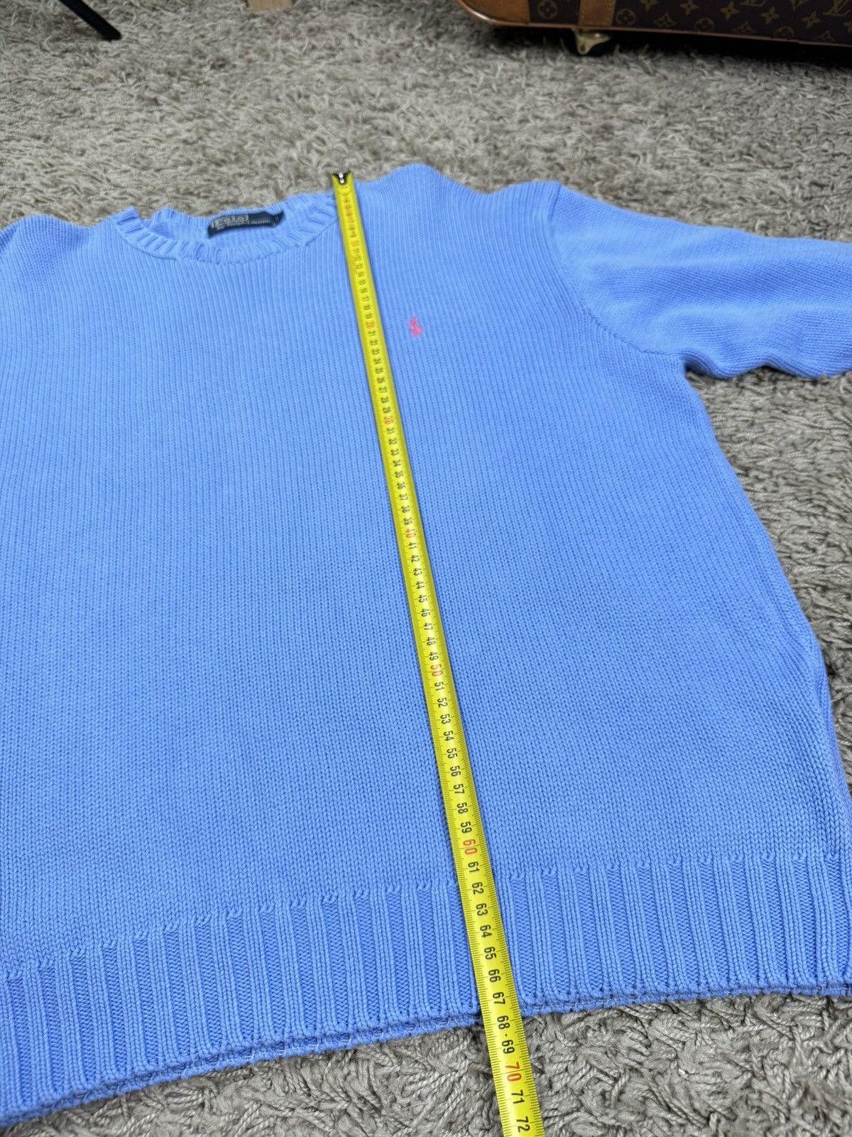 Polo Ralph Lauren × Vintage Vintage sweater Polo Ralph Lauren baby blue original item Size US XL / EU 56 / 4 - 6 Thumbnail