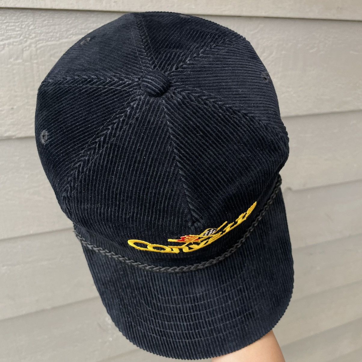 Chevrolet Vintage Chevrolet Corvette Black Beauty Corduroy AmaPro Hat Size ONE SIZE - 5 Thumbnail