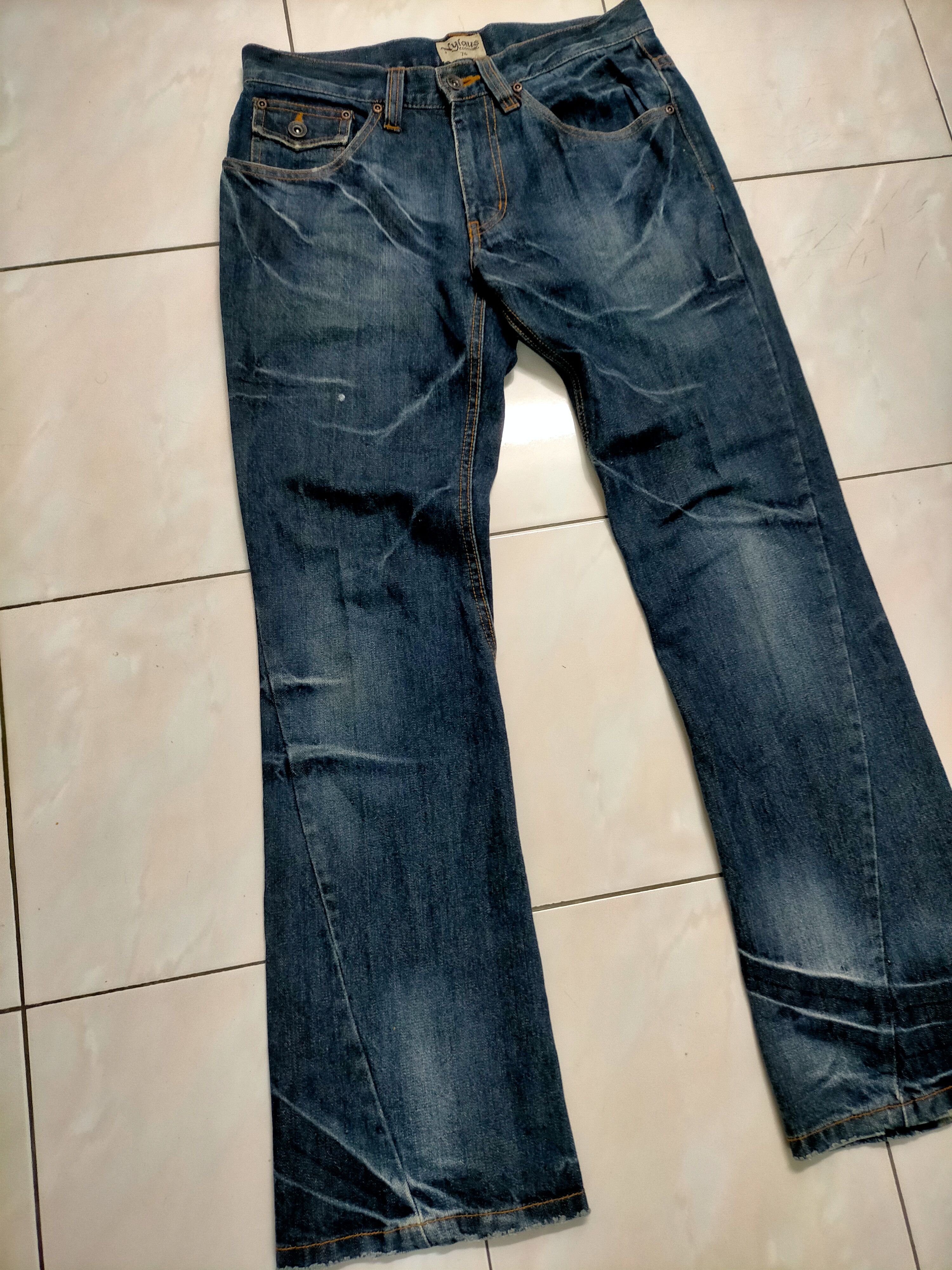 If Six Was Nine × Seditionaries × Tornado Mart 🔥Flare🔥Nylaus Rare Embroidery Wings Jeans Size US 31 - 5 Thumbnail