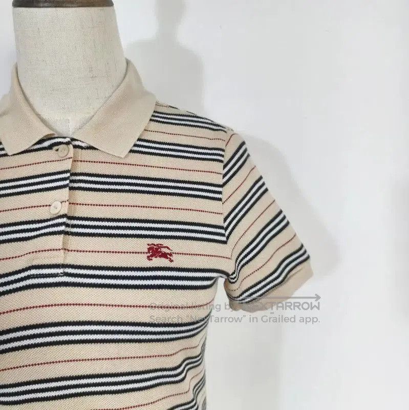Burberry Burberry Striped Cotton T-Shirt for Women. Size M / US 6-8 / IT 42-44 - 2 Thumbnail
