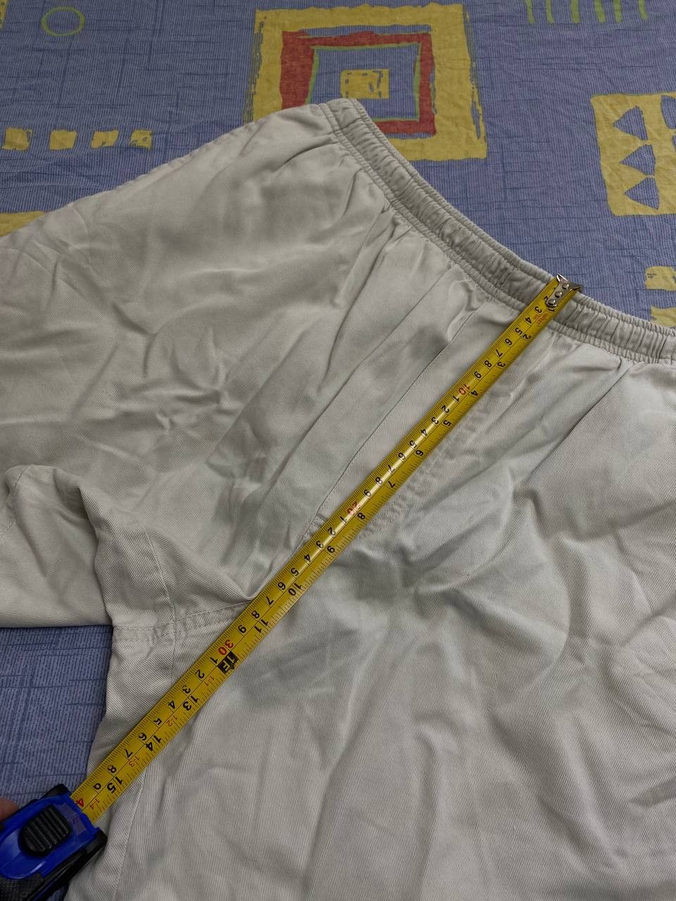 Nike × Vintage Vintage Nike Shorts Swoosh Logo Y2K Drill 90s Size US 34 / EU 50 - 16 Thumbnail