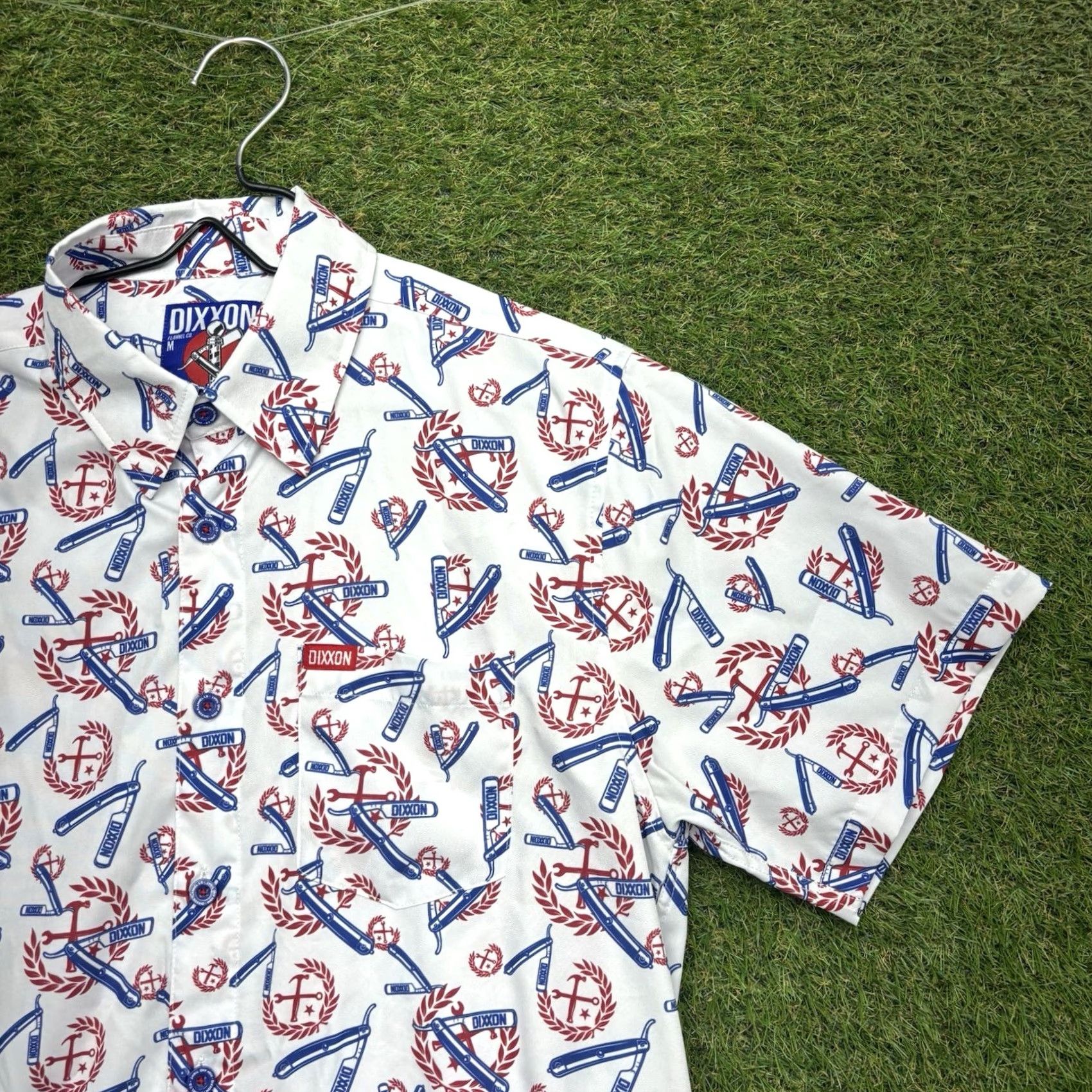 CO Dixxon Flannel Shirt Mens M White The High And Tight Barber Patriotic Party Limited? Size US M / EU 48-50 / 2 - 7 Thumbnail