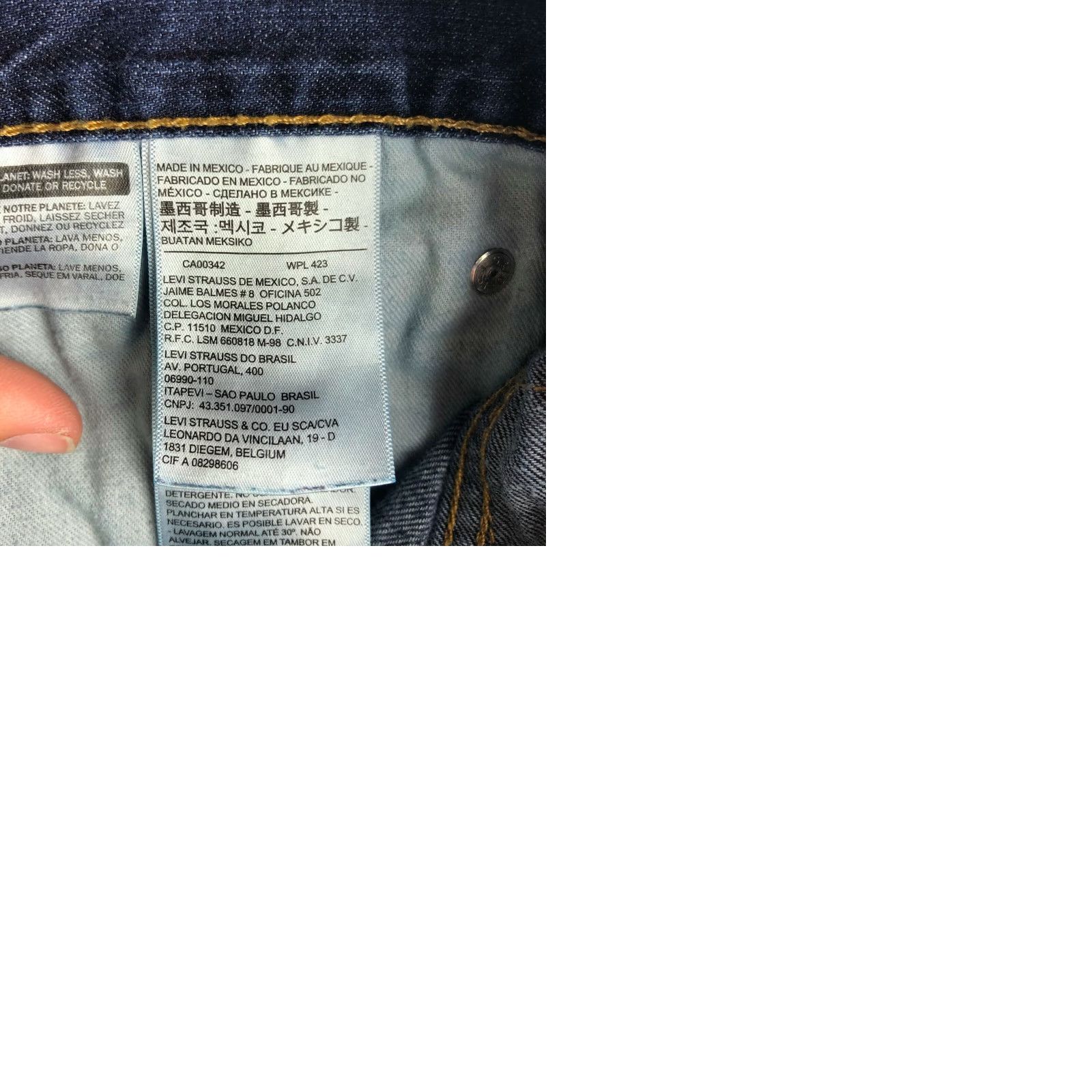 Levi's Levi's 505 Mid Rise Straight Leg Jeans Mens Size W33 L32 Blue Denim Size US 33 - 9 Thumbnail