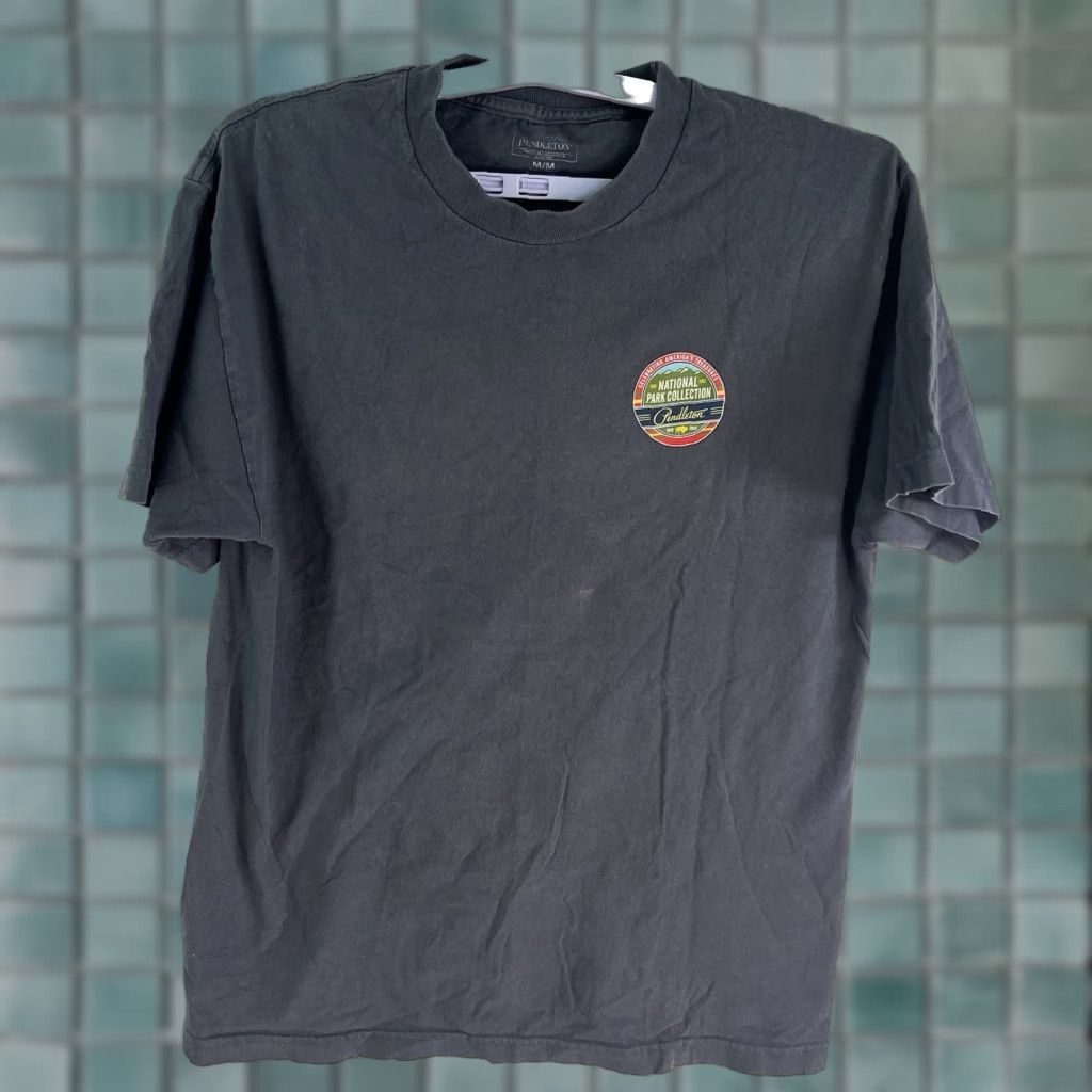Pendleton Pendleton T-Shirt Gray Adult M National Parks 100 Years Logo Graphic Print Cotton Crew Neck Short Sleeve USA Nature Outdoor Men Size US M / EU 48-50 / 2 - 1 Thumbnail