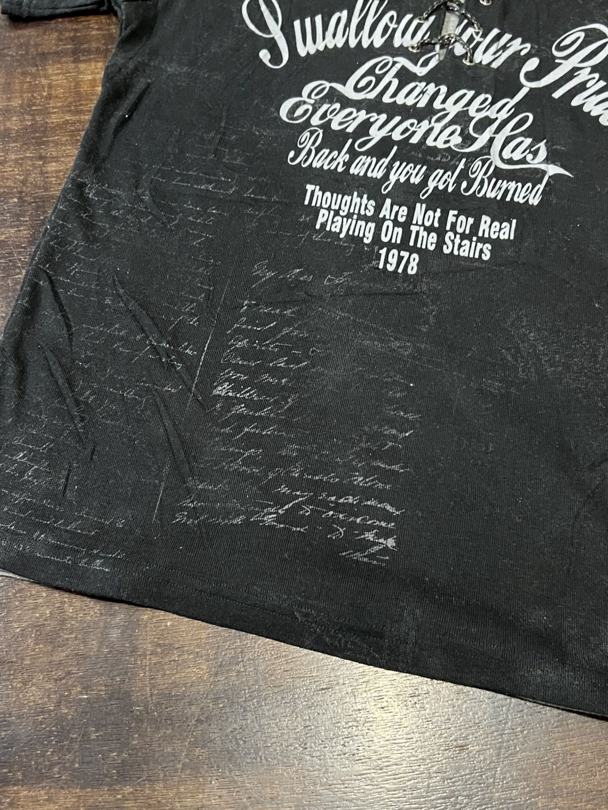 In The Attic In The Attic Homme Lace-Up Graphic Poem Tee Size US M / EU 48-50 / 2 - 5 Thumbnail