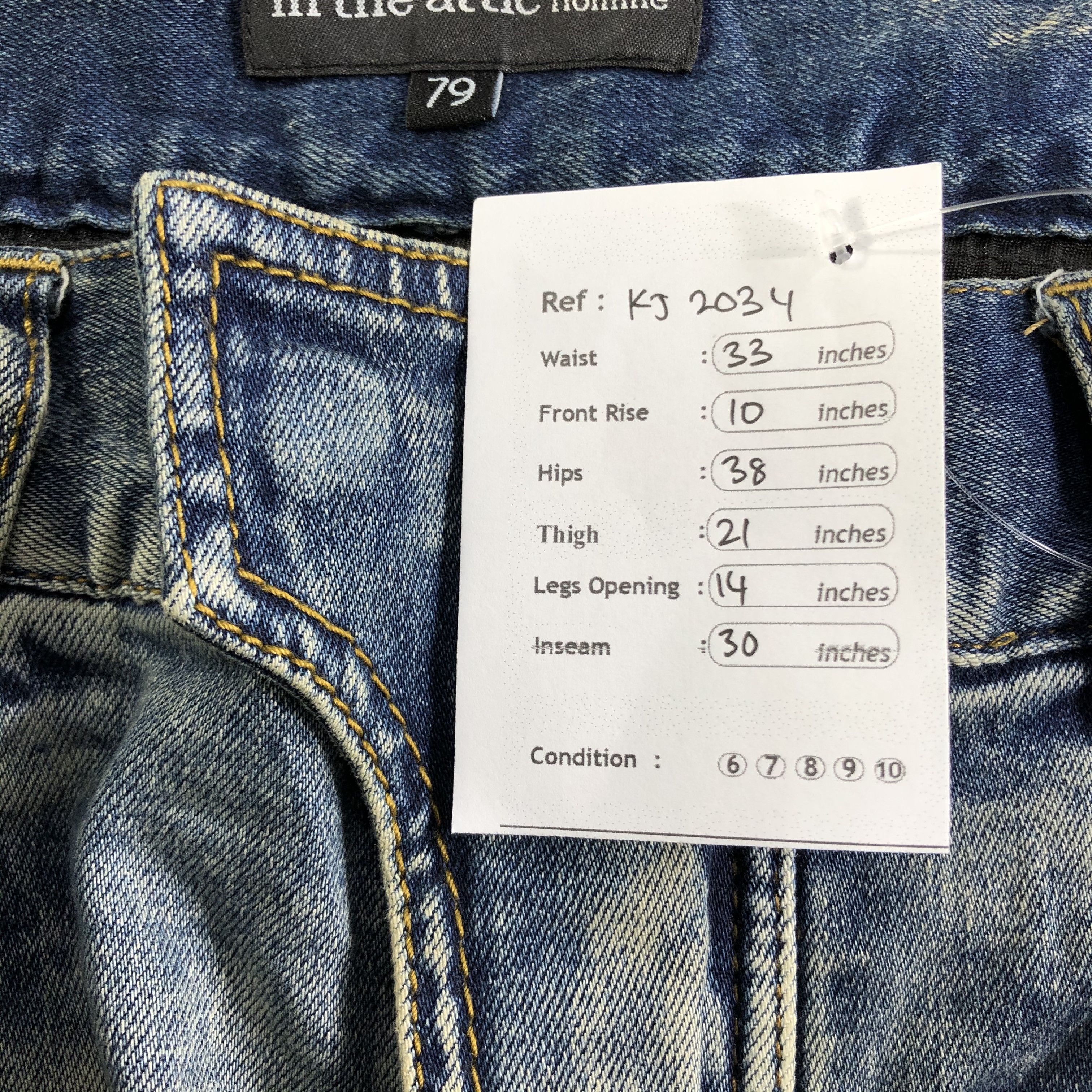 In The Attic In The Attic Biker Jeans KJ2034 Size US 32 / EU 48 - 11 Thumbnail