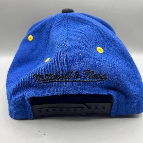 Mitchell & Ness Golden State Warriors GSW Hat Men Big Logo Snap Back Wool Size ONE SIZE - 6 Thumbnail