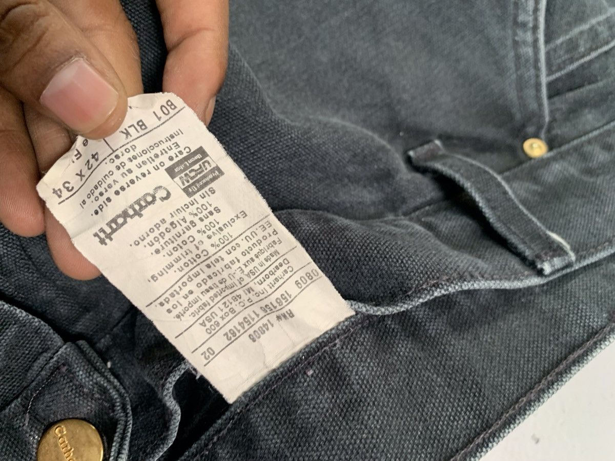 Carhartt Vintage Carhartt b01 BLK double knee workwear denim Size US 40 / EU 56 - 7 Thumbnail