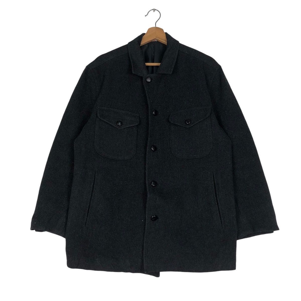 Japanese Brand 📌Gore Windstopper Wool Chore Jacket Pocket Issey Miyake Size US M / EU 48-50 / 2 - 2 Thumbnail