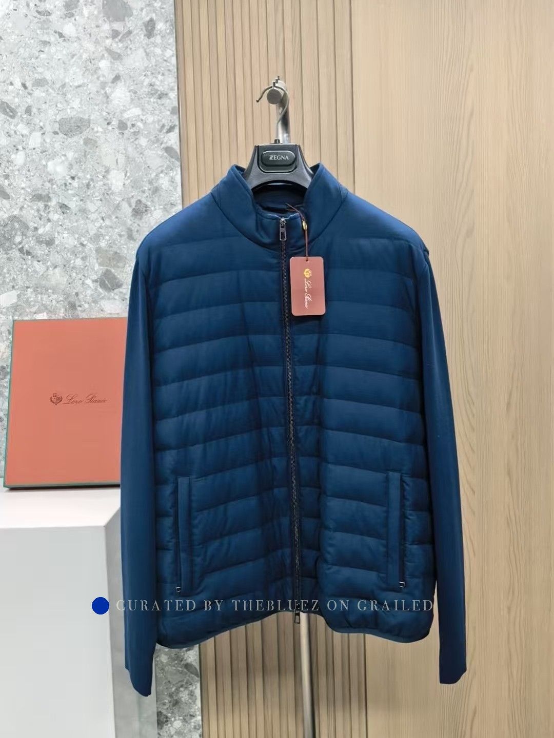 Loro Piana Blue Quilted Light Jacket XXL Size US XXL / EU 58 / 5 - 1 Thumbnail