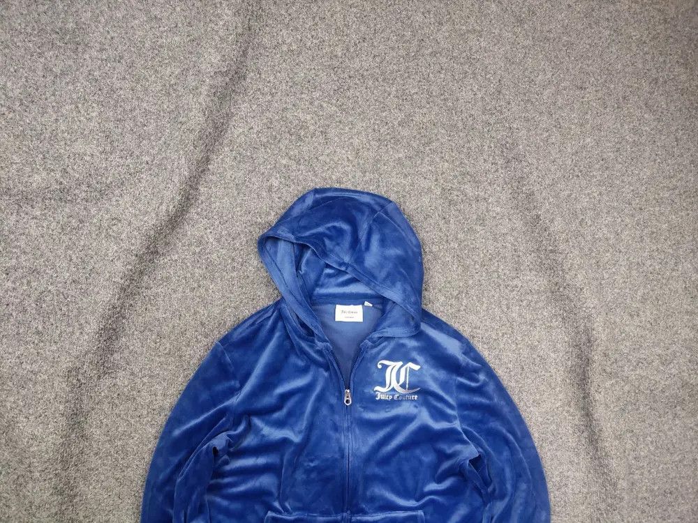 Juicy Couture Juicy Couture Blue Graphic velour zip Hoodie Vintage Y2k Size XL / US 12-14 / IT 48-50 - 1 Thumbnail