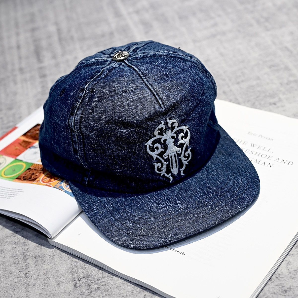 Chrome Hearts CHROME HEARTS SLOUCHY 5 PANEL CAP DENIM Size ONE SIZE - 1 Thumbnail