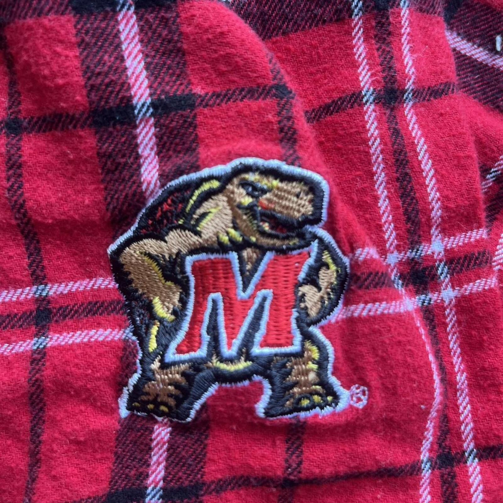 Other University of Maryland Terps Plaid Flannel Pajamas Size Med Size ONE SIZE - 2 Thumbnail