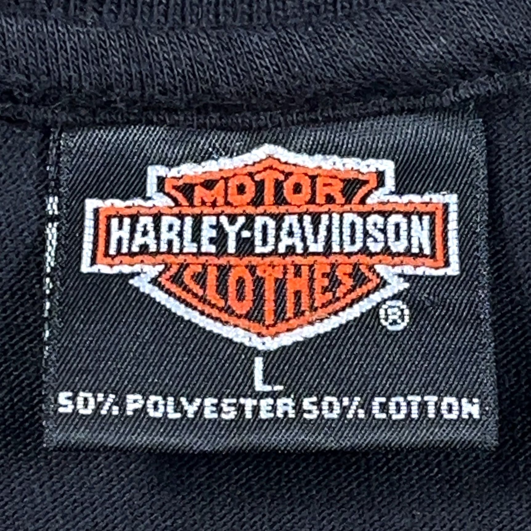 Harley Davidson VINTAGE Harley-Davidson Shirt Men L Black 1990s Knoxville TN Collar Polo Graphic Print Knit Casual, USA, Logo, 90s, 80s, Classic, Motorcycle, Retro Size US L / EU 52-54 / 3 - 5 Thumbnail