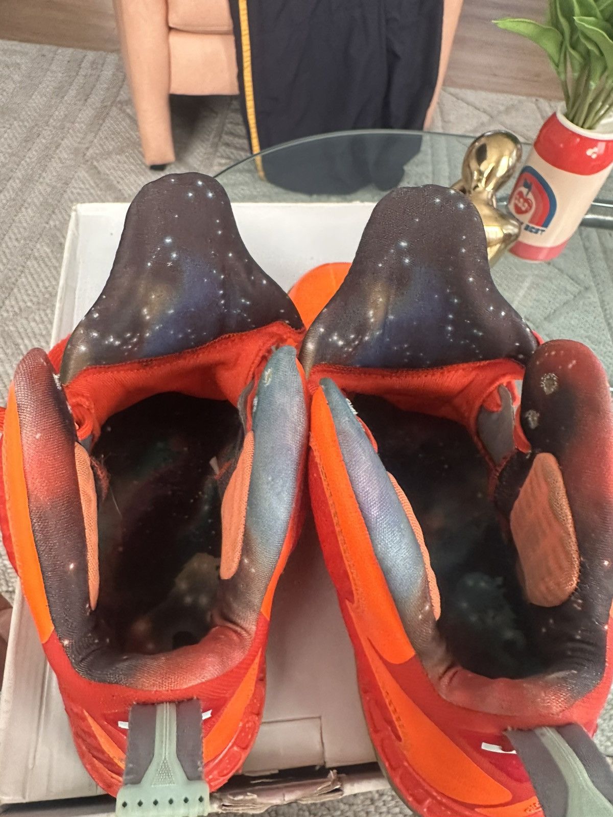 Nike Nike Lebron 9 IX Big Bang Galaxy All Star Orange Sz 10.5 Size US 10.5 / EU 43-44 - 12 Thumbnail