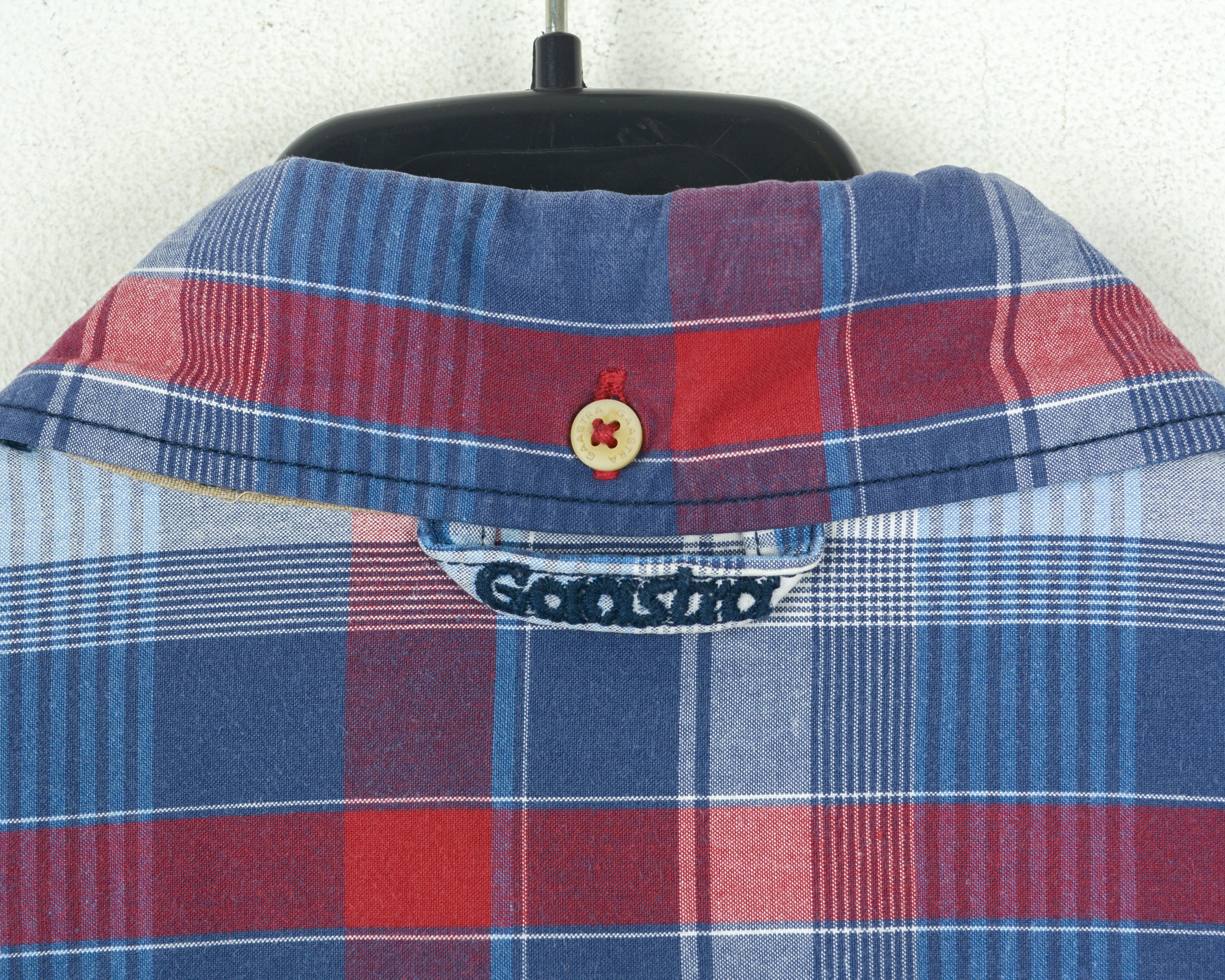 Other GAASTRA L Casual Shirt Cotton Check Plaid Tartan Long Sleev Size US L / EU 52-54 / 3 - 7 Thumbnail