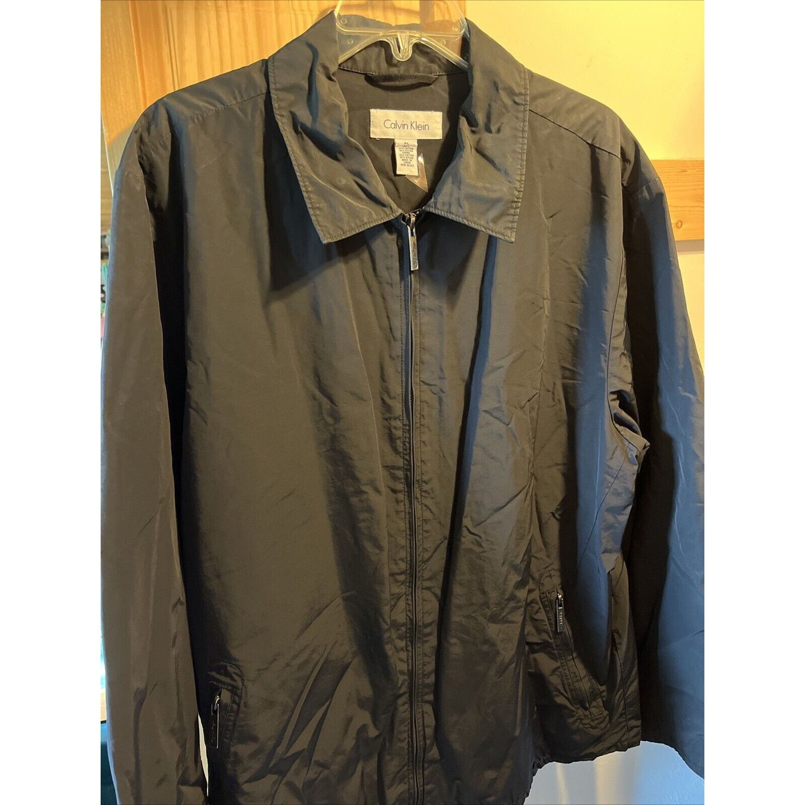 Calvin Klein Calvin Klein Men's Jacket Black XL LS Cotton Nylon Outdoor Size US XL / EU 56 / 4 - 2 Thumbnail