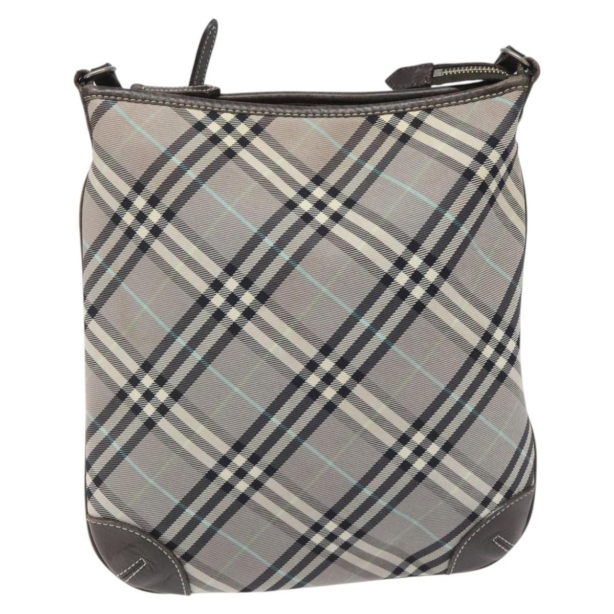 Burberry Burberry Nova Check Blue Label Shoulder Bag Nylon Gray Size ONE SIZE - 13 Thumbnail