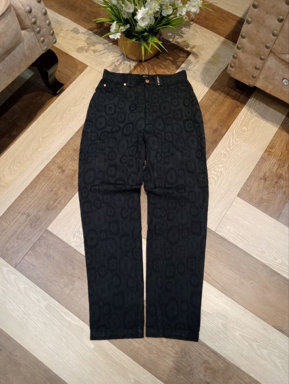 MCM VINTAGE MCM DE LUXE BLACK PANTS Size 27" / US 4 / IT 40 - 1 Thumbnail