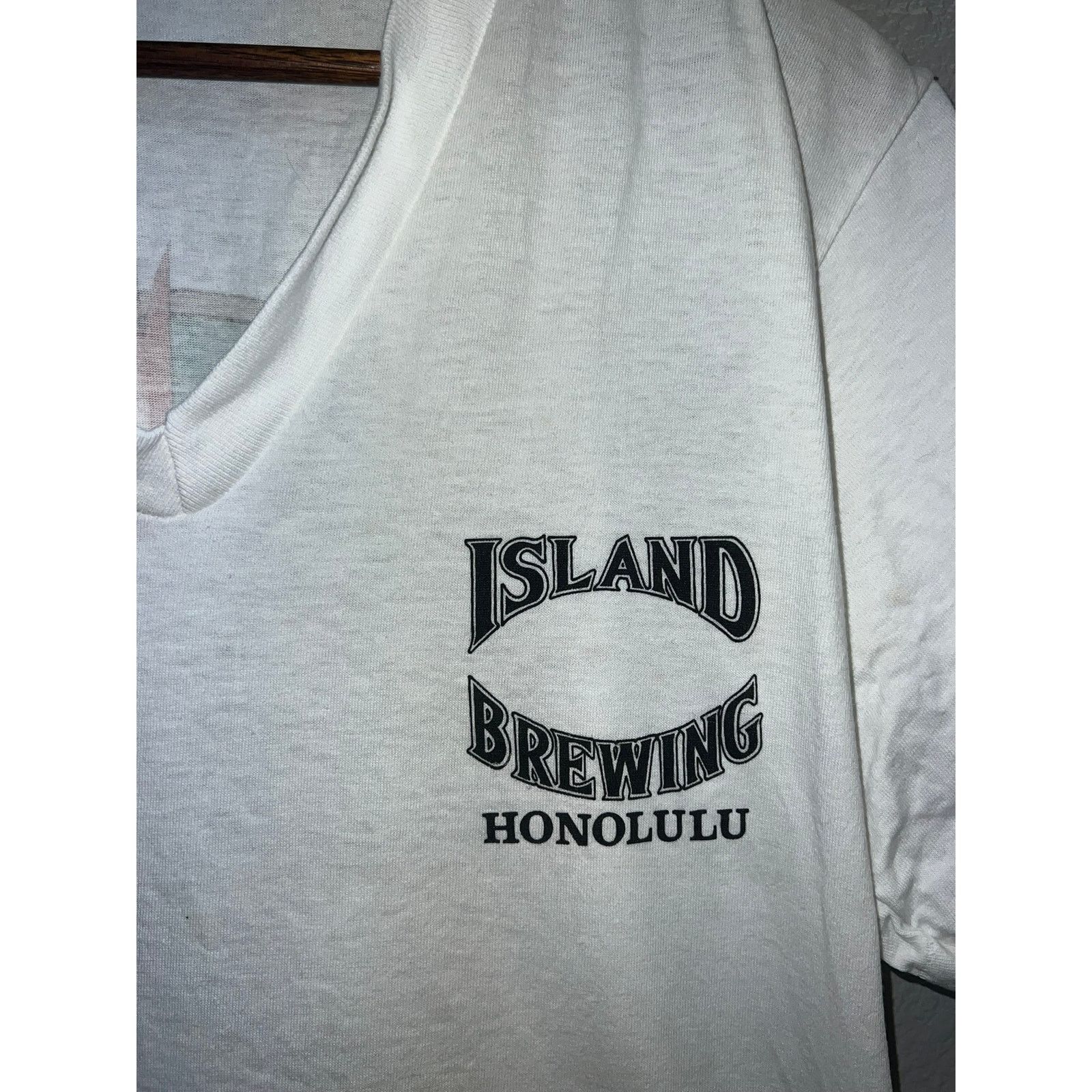 Vintage Womens Hawaii Beer Shirt Island Brewing Honolulu Tee 90s Size M / US 6-8 / IT 42-44 - 3 Thumbnail