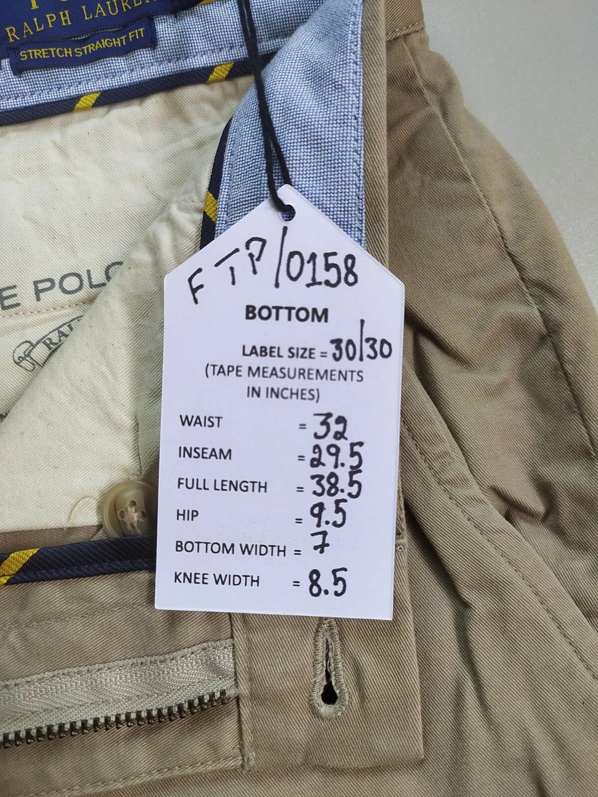 Polo Ralph Lauren Polo Ralph Lauren Stretch Straight Fit Chino Pant FTP 0158 Size US 30 / EU 46 - 6 Thumbnail
