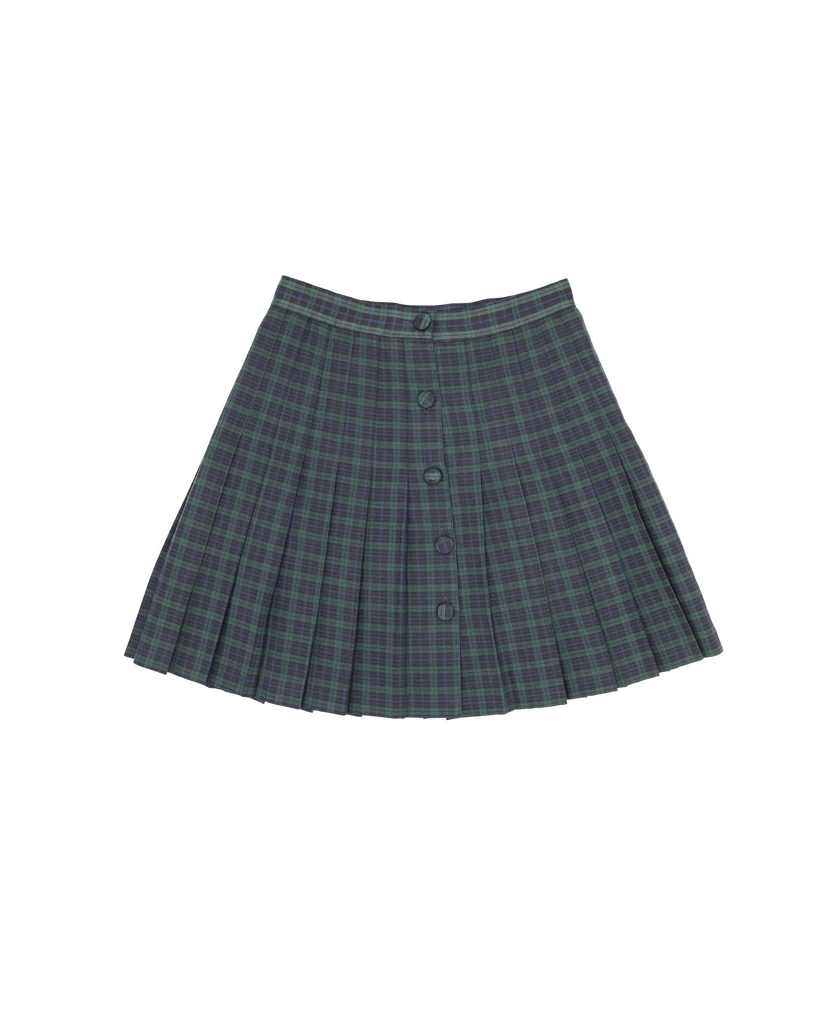 Vintage Vintage Plaid Skirt Pleated A Line High Waisted Preppy Skirt Size 26" / US 2 / IT 38 - 1 Thumbnail