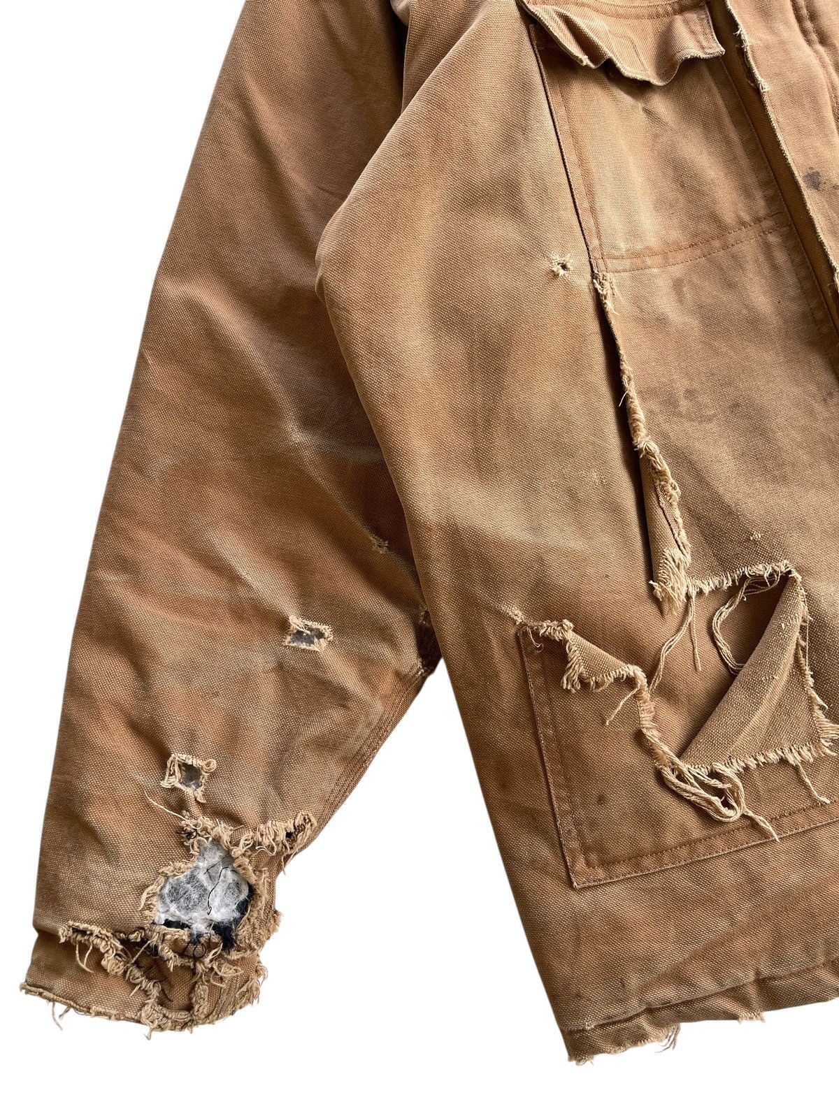 Vintage DISTRESSED❗️1990s Thrashed Workwear Jacket Size US XL / EU 56 / 4 - 14 Thumbnail
