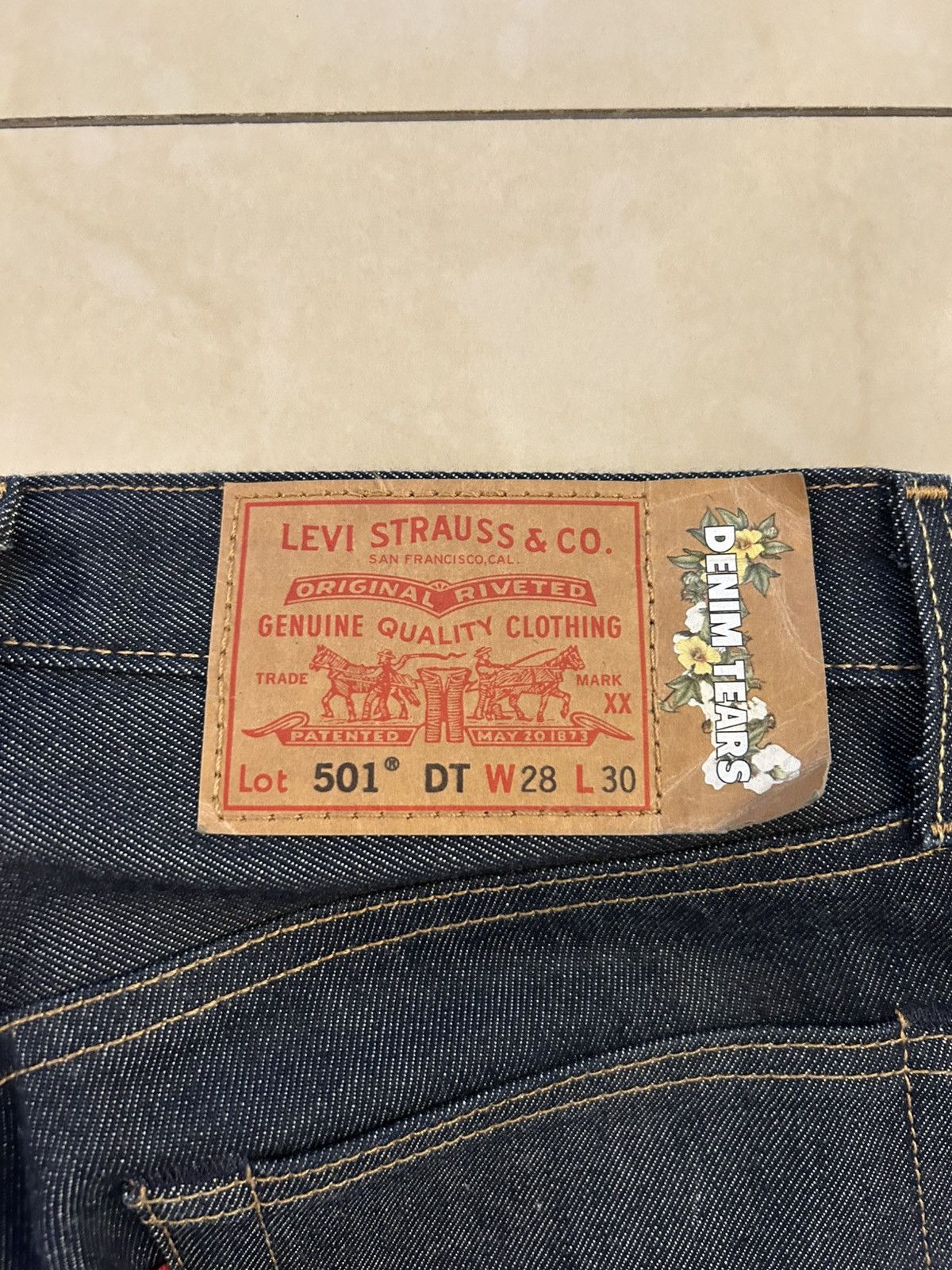 DENIM TEARS × Levi's Denim Tears Selvedge Denim Size US 28 / EU 44 - 5 Thumbnail