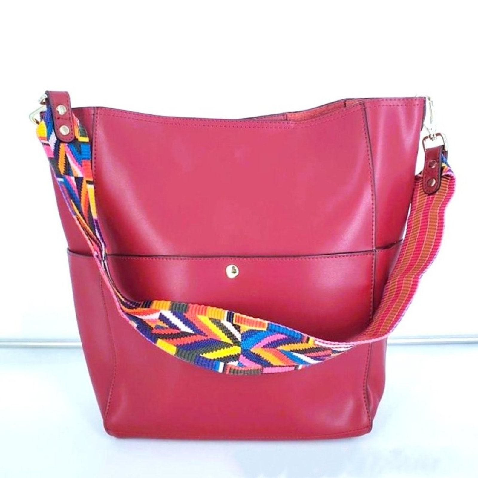 Designer Bostanten Lotty Leather Hobo Bucket Tote Bag Size ONE SIZE - 6 Thumbnail